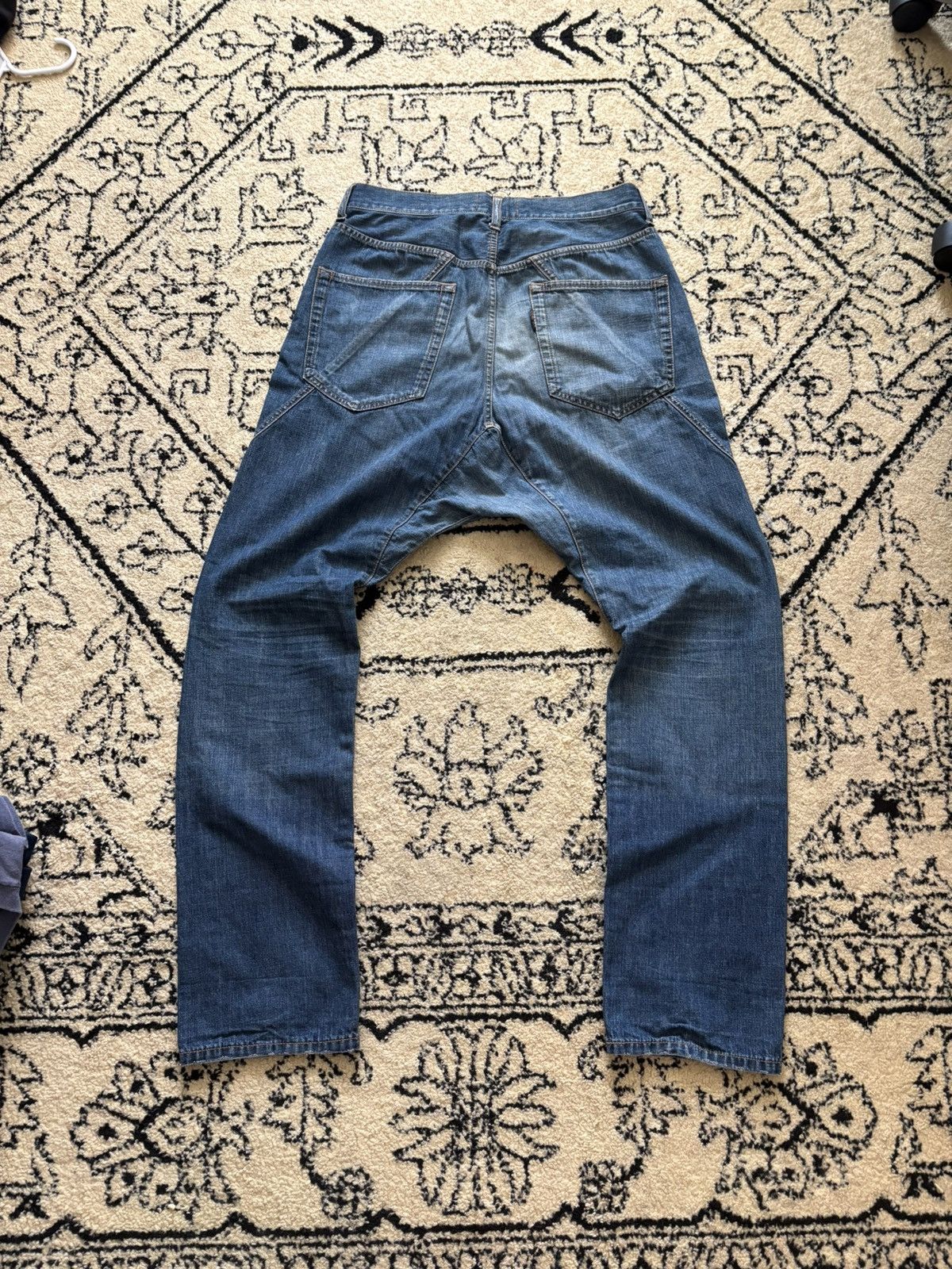 CABANE de ZUCCa Cabane de zucca archive dropped crotch denim Size US 33 - 2 Thumbnail