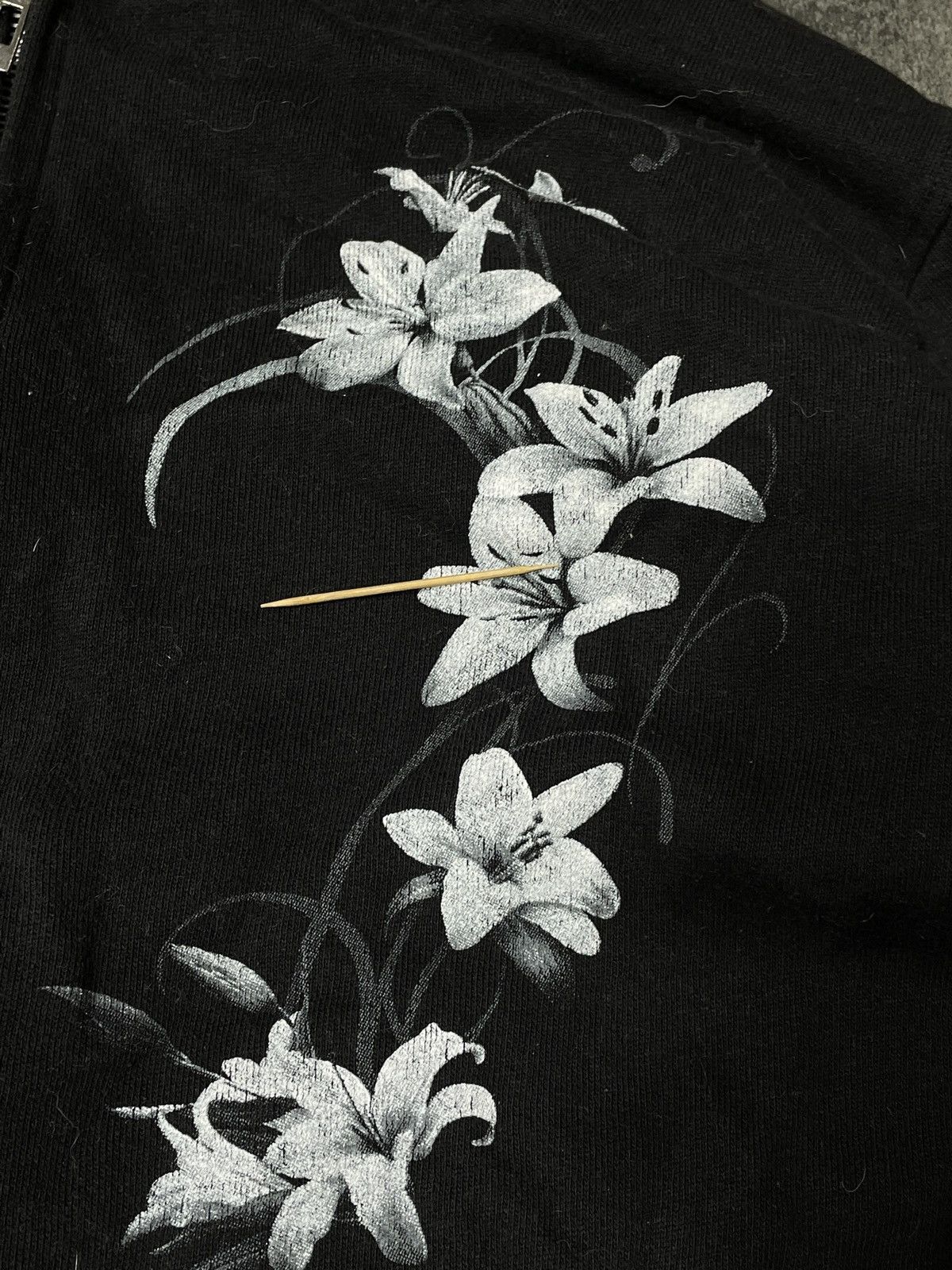 Vintage 🔥Offers🔥Vintage Y2K Hoodie Zip Flowers Love Rare Size L / US 10 / IT 46 - 8 Thumbnail