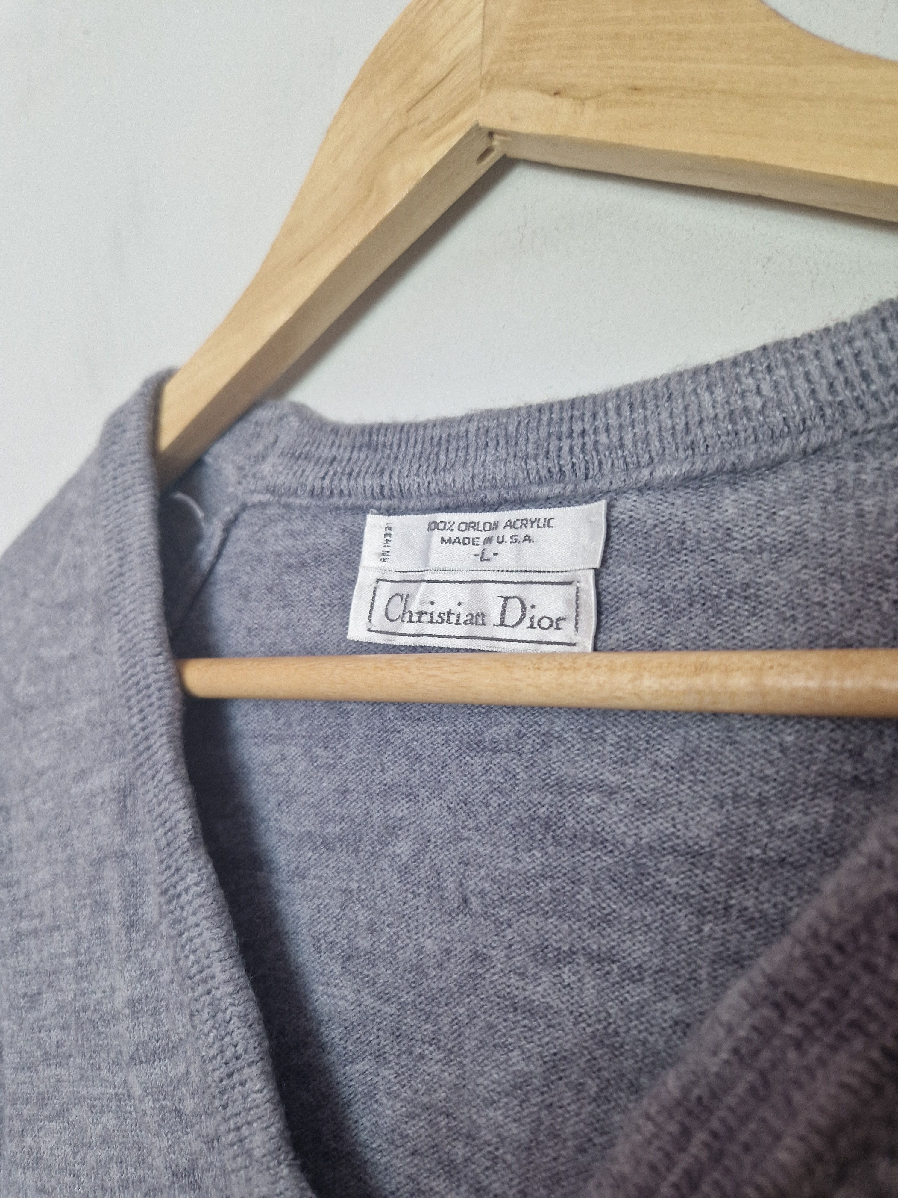 Dior × Hedi Slimane Dior vintage gray sweater Size US L / EU 52-54 / 3 - 4 Thumbnail