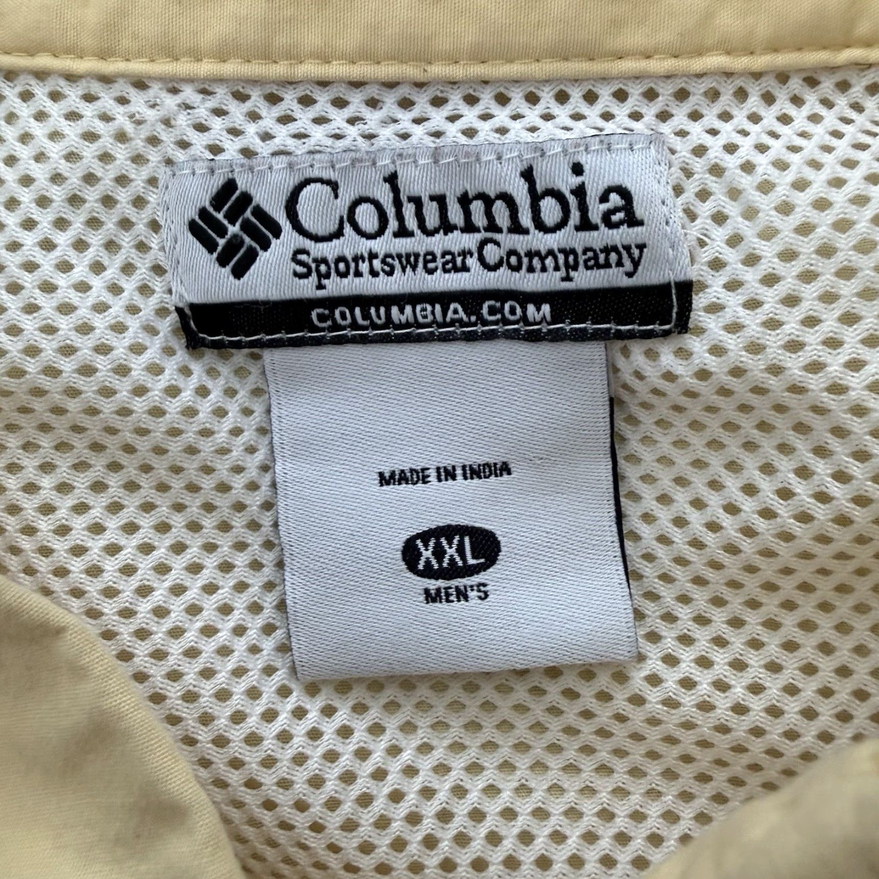 Vintage Columbia PFG Fishing Shirt Mens 2XL Yellow Short Sleeve 100% Cotton UV Protection Pockets Button-Down Collar Mens Size US XXL / EU 58 / 5 - 2 Thumbnail