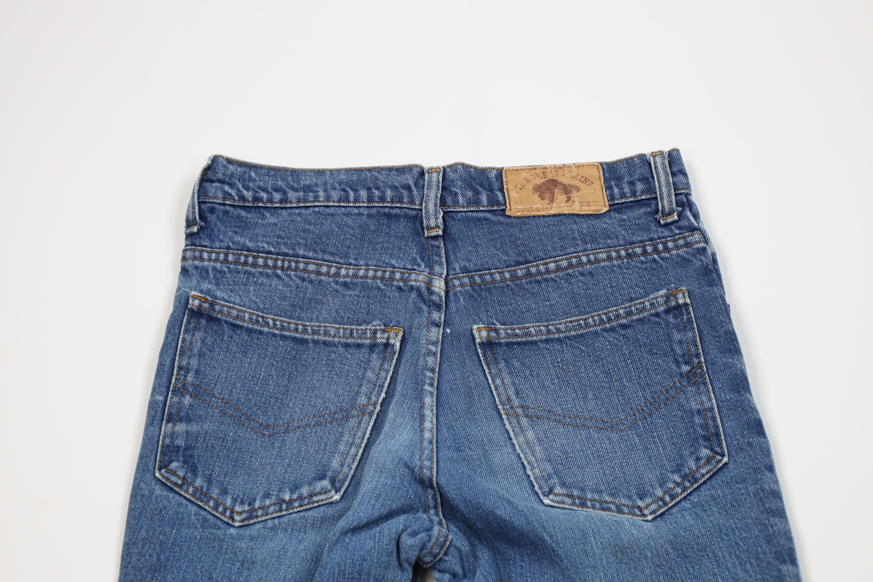Vintage Vintage 70s Streetwear Western Flared Denim Jeans Blue USA Size US 29 - 12 Thumbnail