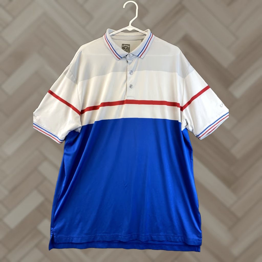 Callaway Callaway Polo Shirt Mens XL Blue Short Sleeve Golf Opti Dri / 90-40 Size US XL / EU 56 / 4 - 1 Thumbnail