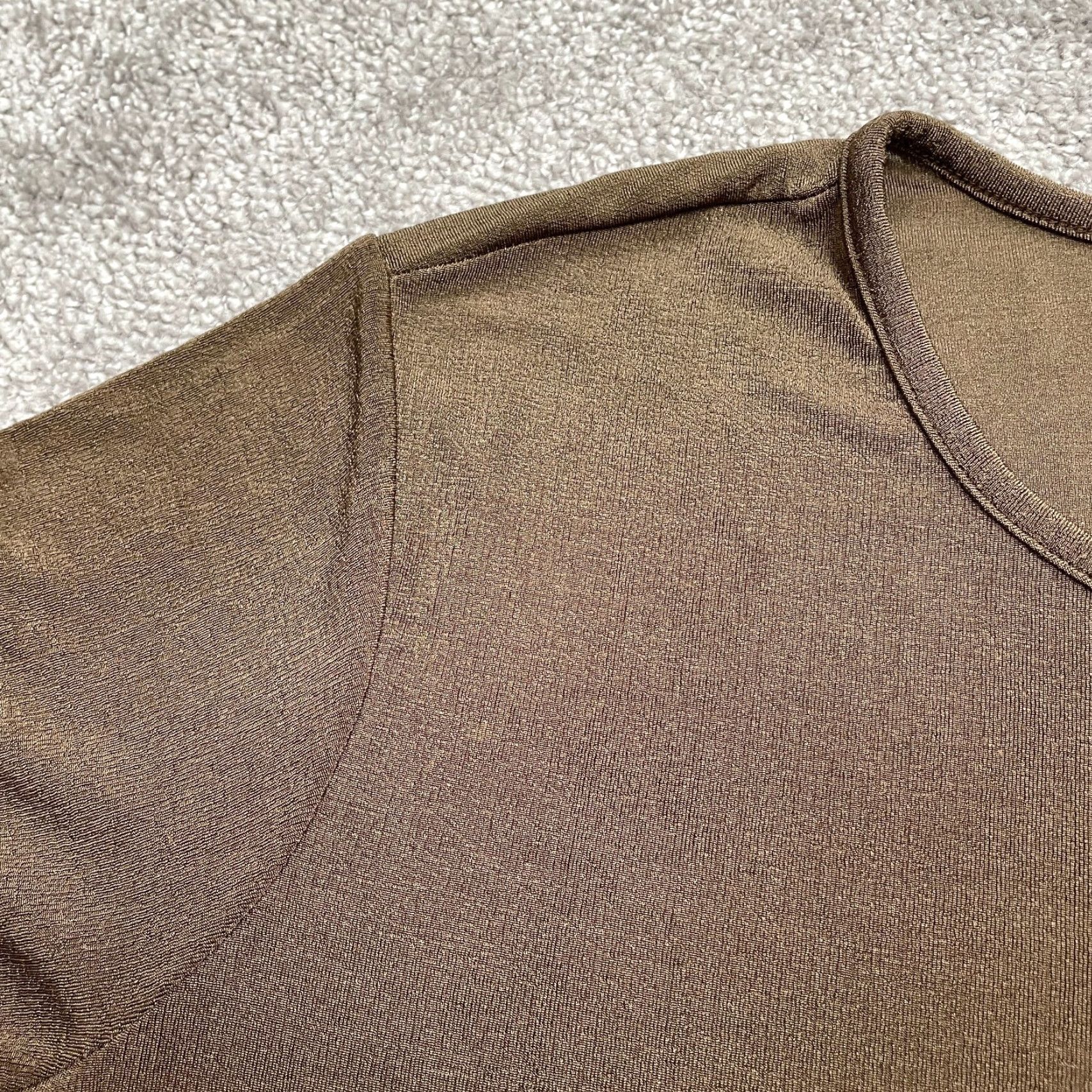Vintage Jaclyn Smith T-Shirt Womens XL Brown Crew Neck Short Sleeve Nylon Top Size XL / US 12-14 / IT 48-50 - 4 Thumbnail