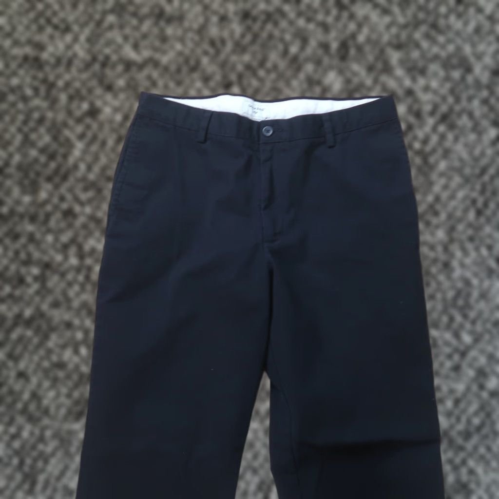 Dockers VINTAGE Dockers Straight Fit Pants Men's 36x34 Black Khaki 5-Pocket Design Flat Front Denim Knit Cotton Blend Zip Button Regular 80s 90s American Mens Size US 36 / EU 52 - 1 Thumbnail