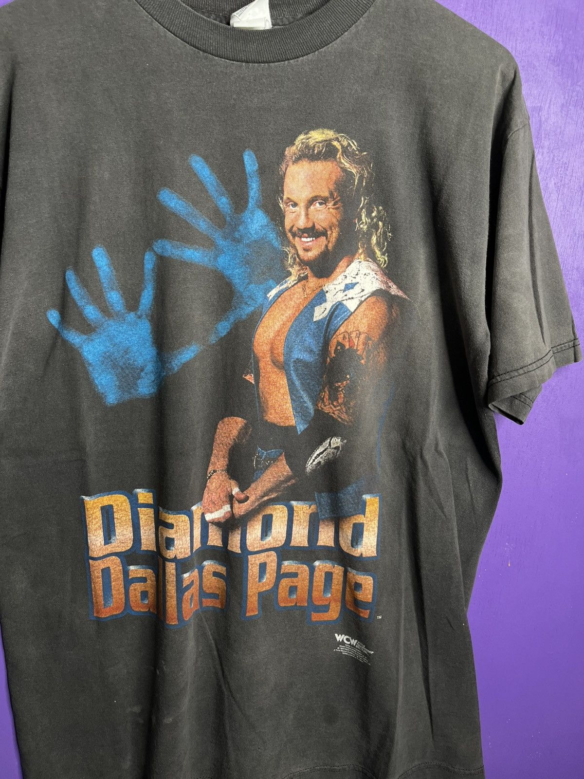 Vintage × WCW/nWo Vintage 1998 Diamond Dallas page hands t-shirt Size US L / EU 52-54 / 3 - 3 Thumbnail
