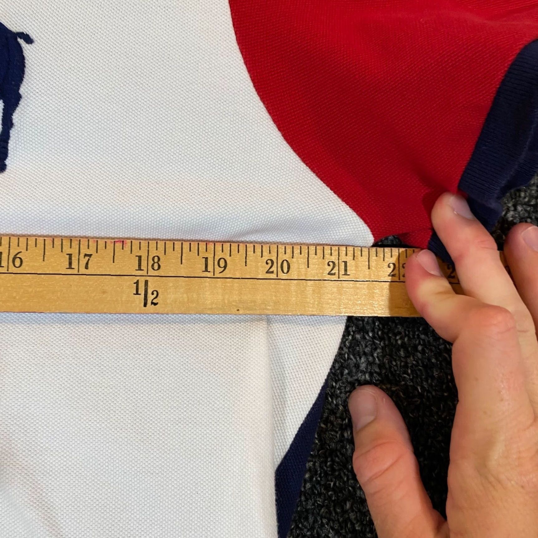 Polo Ralph Lauren Polo Ralph Lauren Shirt Mens Large Slim Fit Red White Blue #3 Embroidered S/S Size US L / EU 52-54 / 3 - 7 Thumbnail