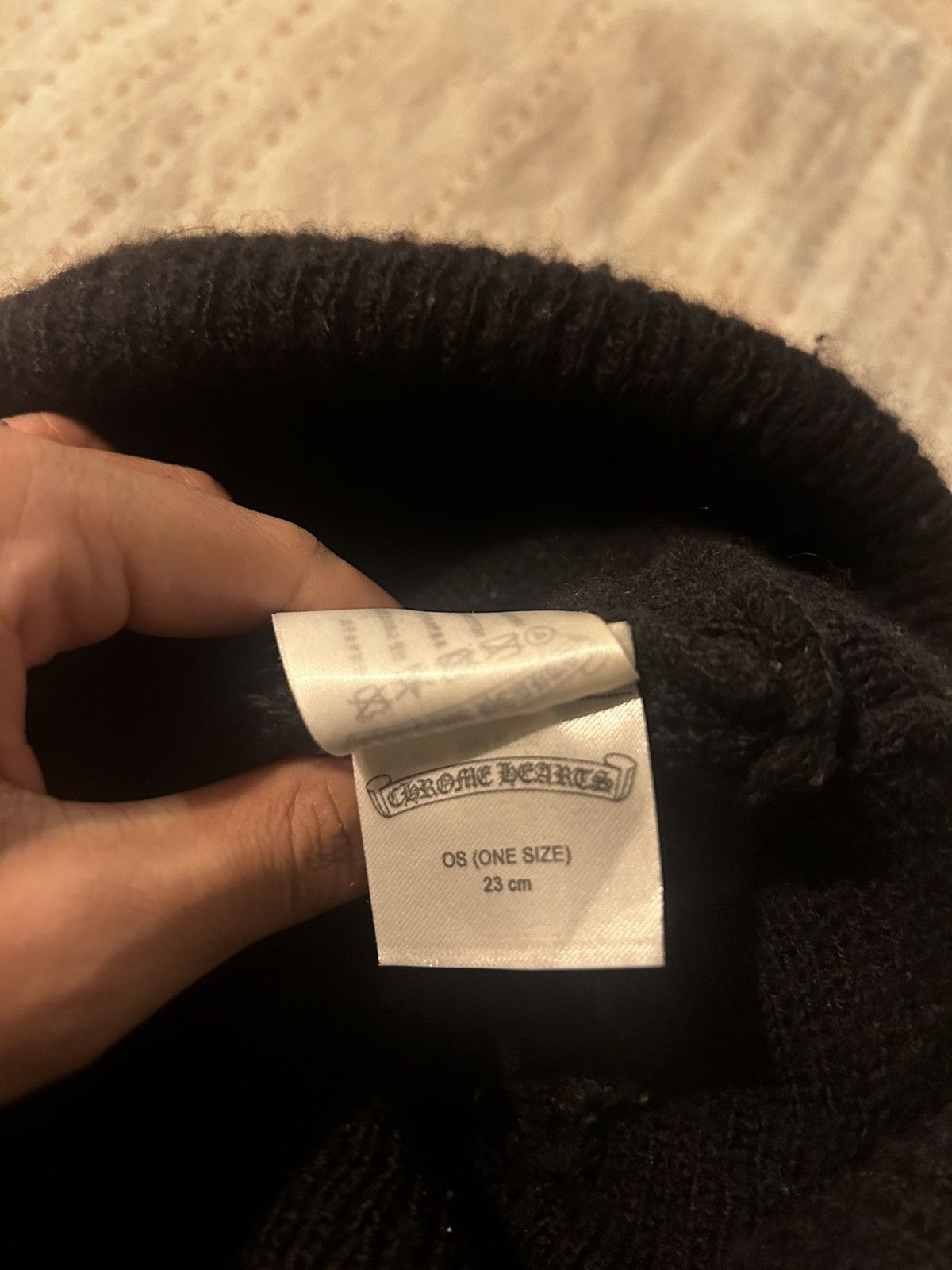 Chrome Hearts Chrome Hearts Black Beanie Size ONE SIZE - 4 Thumbnail