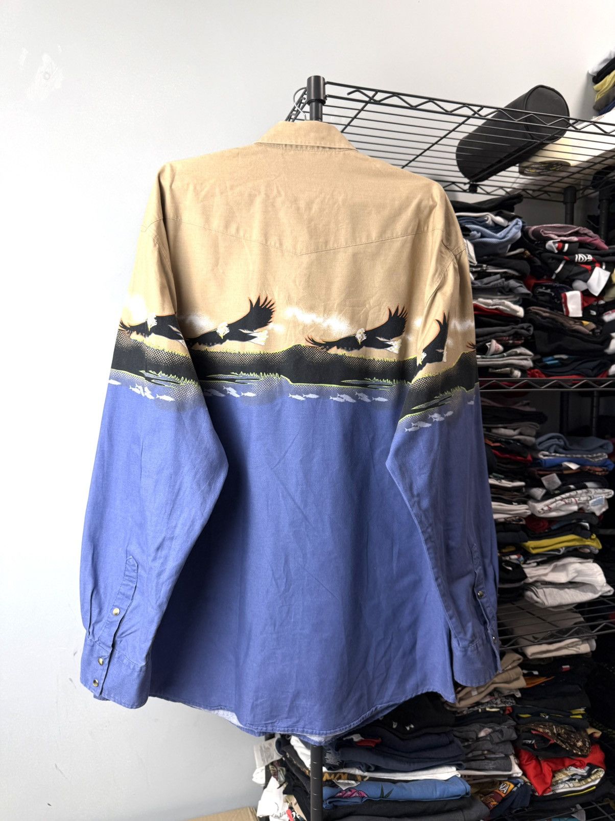 Cowboy Equipment Vintage Western Cowboy Rodeo Shirt Eagle American Style Size US XL / EU 56 / 4 - 2 Thumbnail