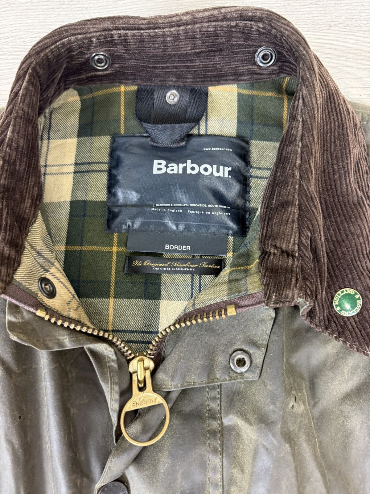 Barbour Barbour Wax Cotton Border Jacket Size US XL / EU 56 / 4 - 3 Thumbnail