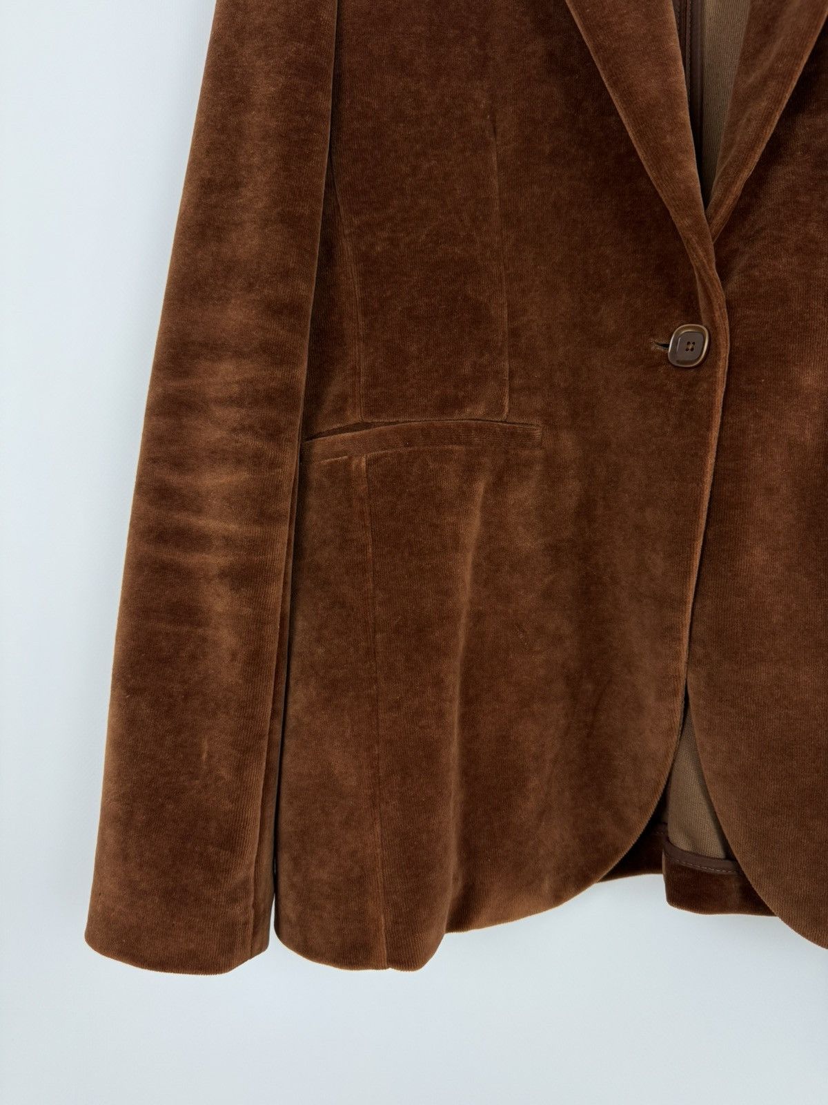 Circolo 1901 Circolo 1901 Velvet Light Brown Women’s Blazer Size M / US 6-8 / IT 42-44 - 6 Thumbnail