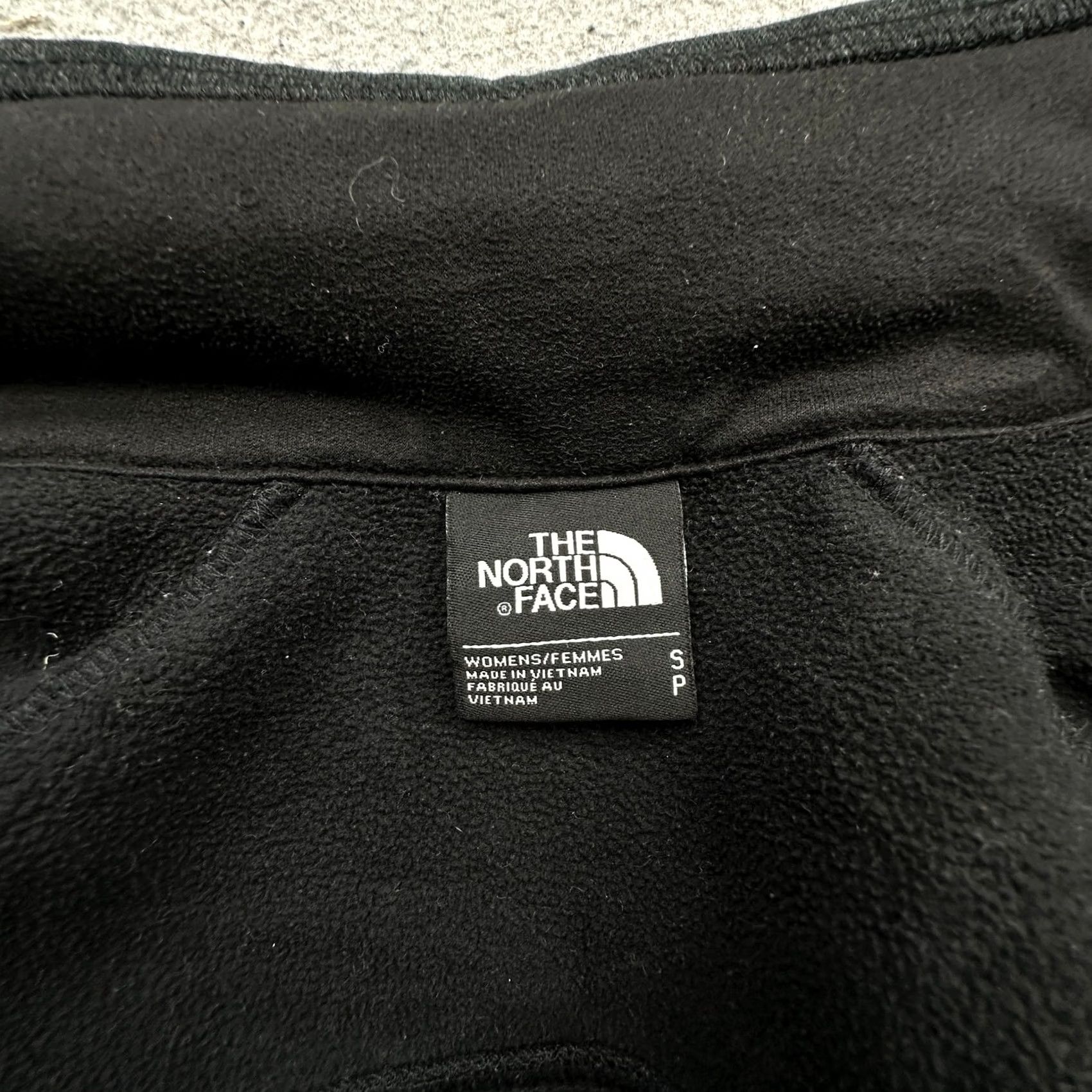 Vintage The North Face Jacket Women's Small Black Heathered Fleece Full Zip Knit Zippered Pockets Casual Outdoor #F17 Size S / US 4 / IT 40 - 3 Thumbnail