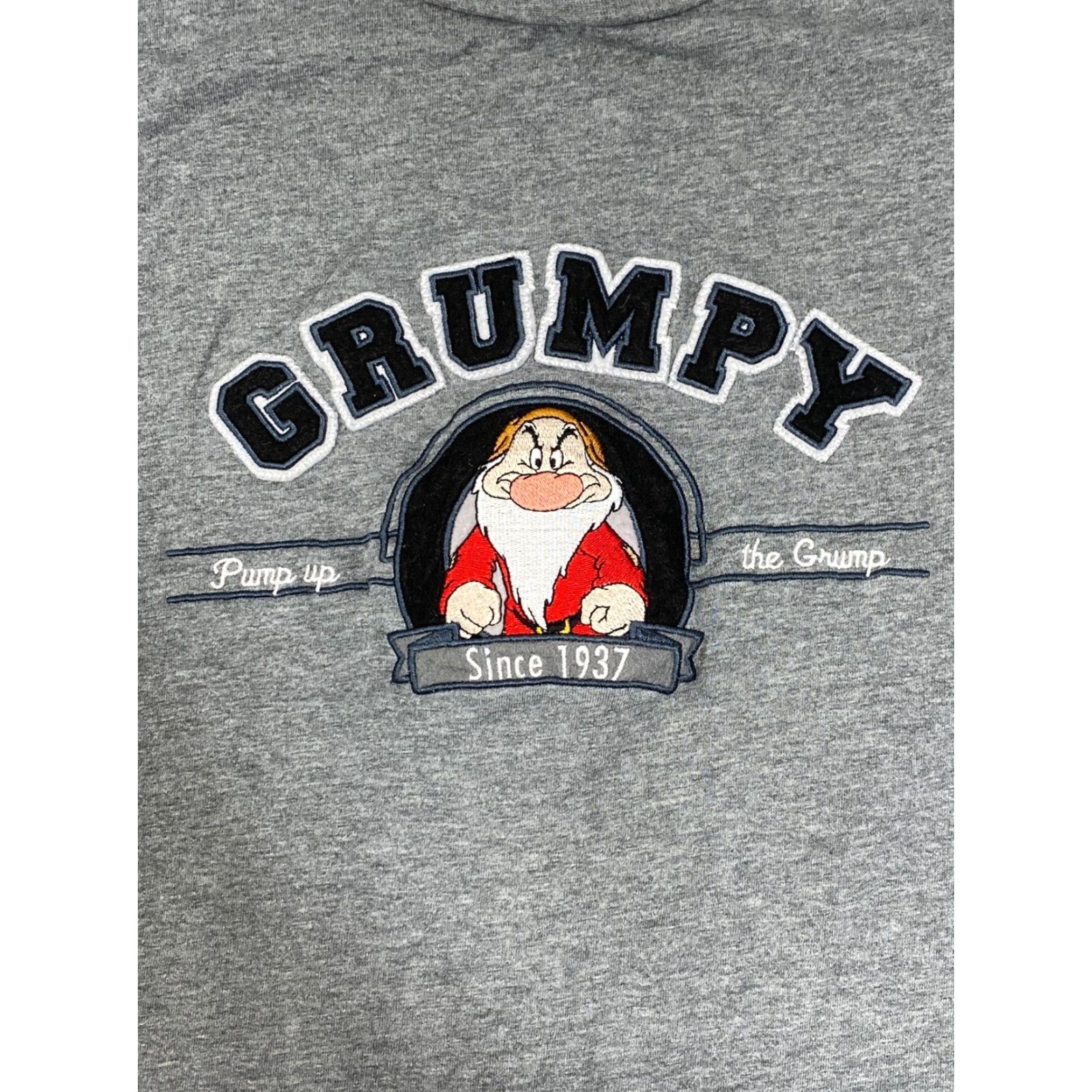 Disney VINTAGE Disneyland Grumpy T-Shirt Gray Crew Neck Short Sleeve Size M Men Embroidered Disney 608 Size US M / EU 48-50 / 2 - 2 Thumbnail
