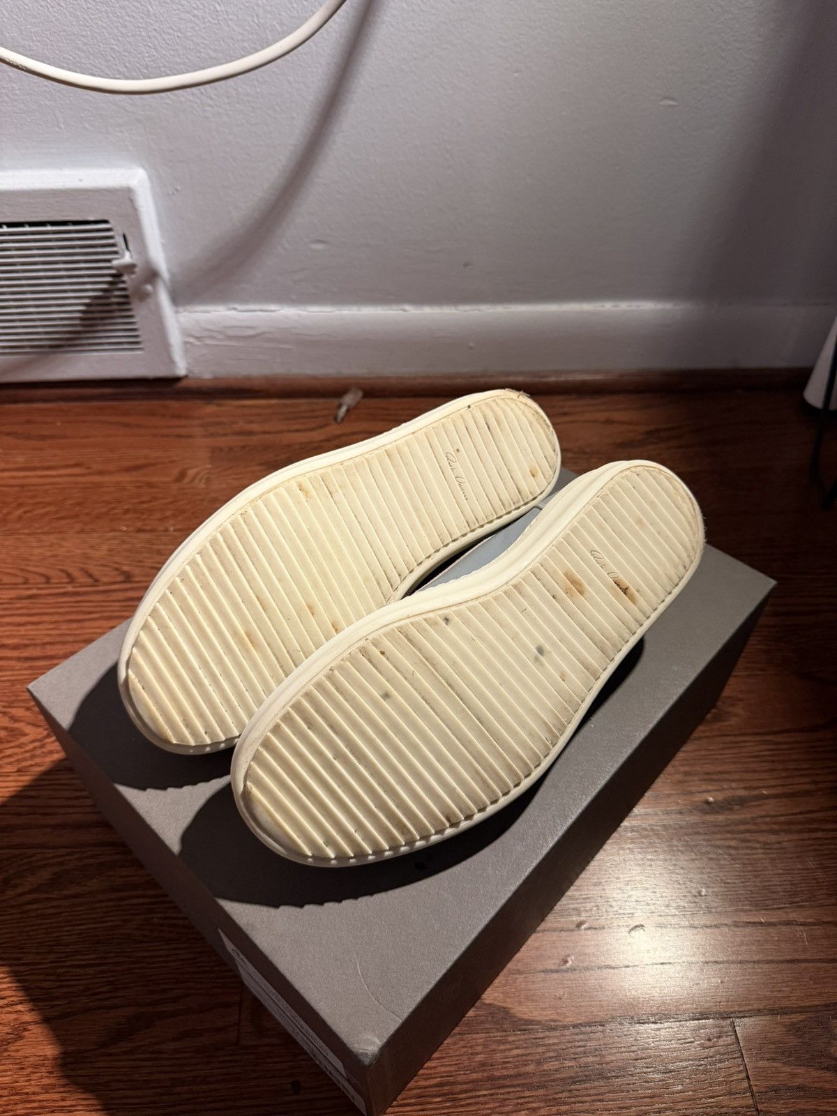 Rick Owens Porterville Leather Vintage Sneaks “Pale Blue” Rick Owens Size US 7 / EU 40 - 5 Thumbnail