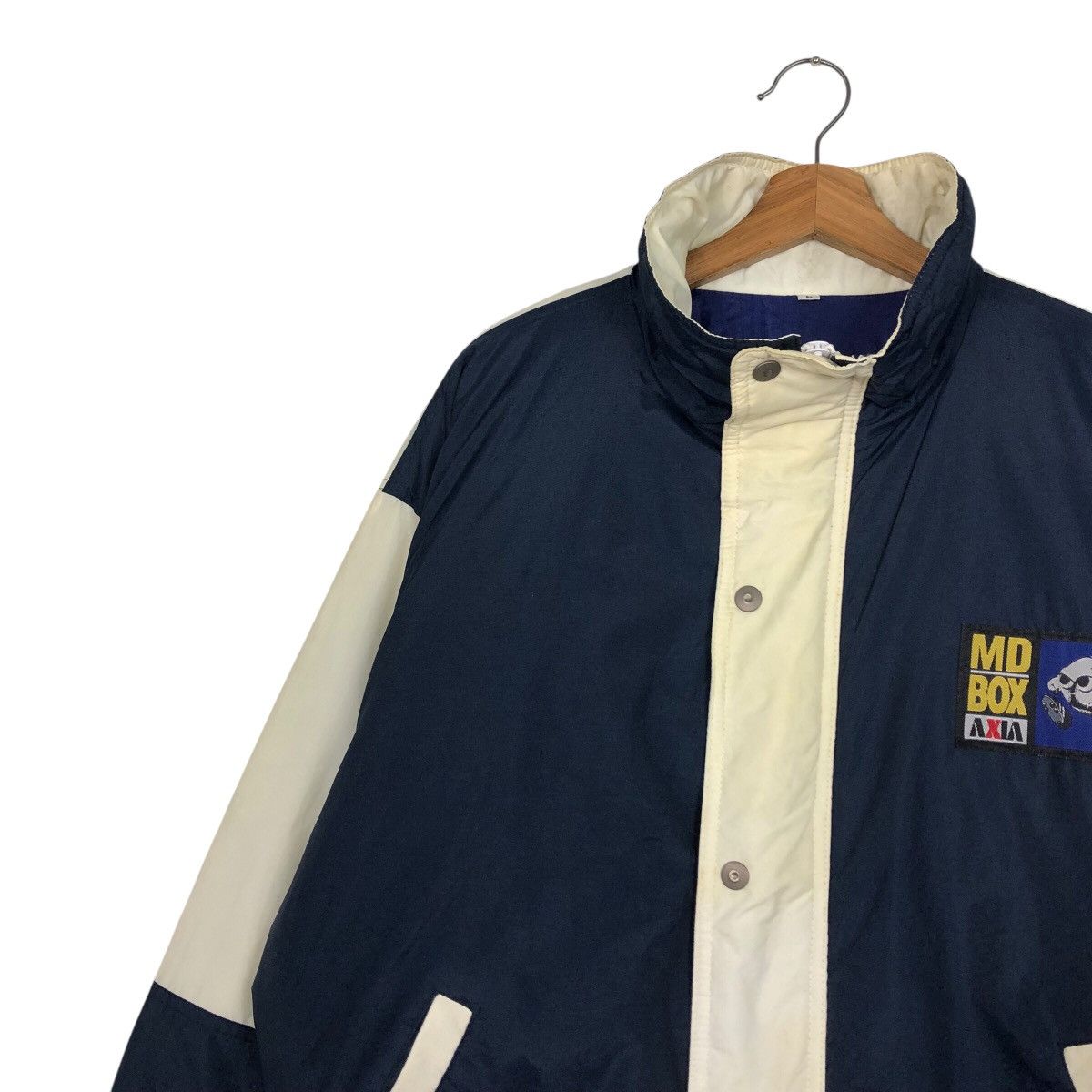 Japanese Brand 📌Vintage Bomber Jacket Sportswear Md Box Axia Big Logo Size US L / EU 52-54 / 3 - 8 Thumbnail