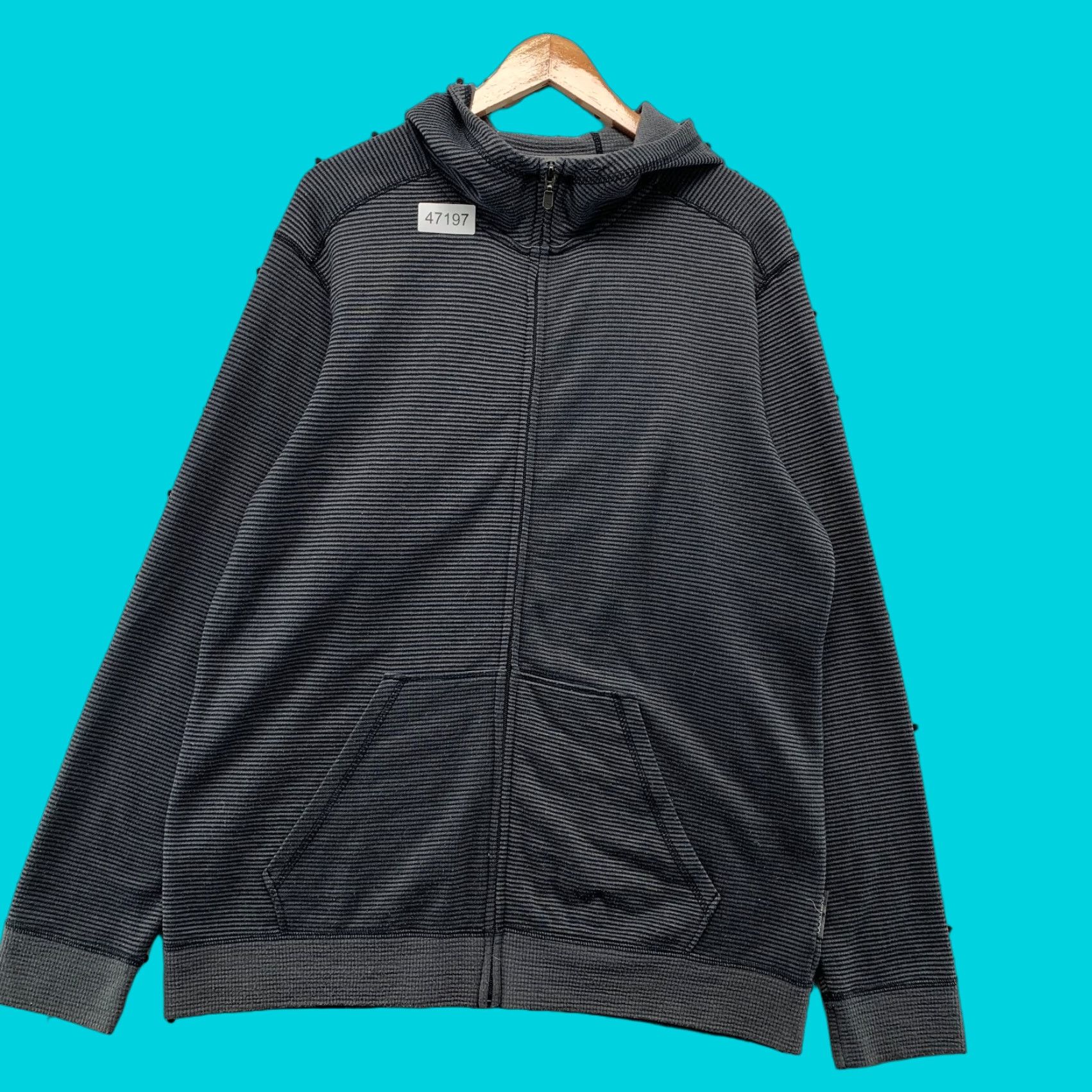 ExOfficio ExOfficio Hoodie Mens XL Gray Waffle Knit Thermal Hooded Outdoor Hopper? Size US XL / EU 56 / 4 - 1 Thumbnail
