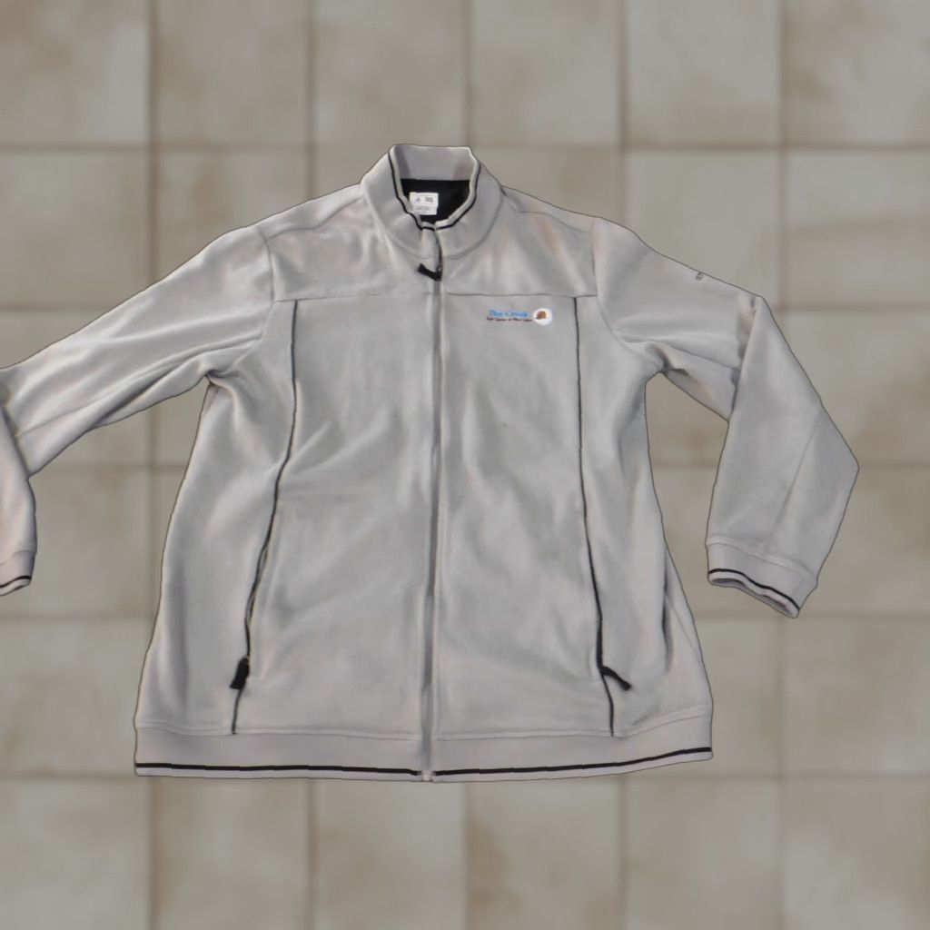 Adidas Adidas Jacket Mens L Gray Full Zip Logo Classic Golf Polyester Jersey Mid-Length" Size US L / EU 52-54 / 3 - 1 Thumbnail