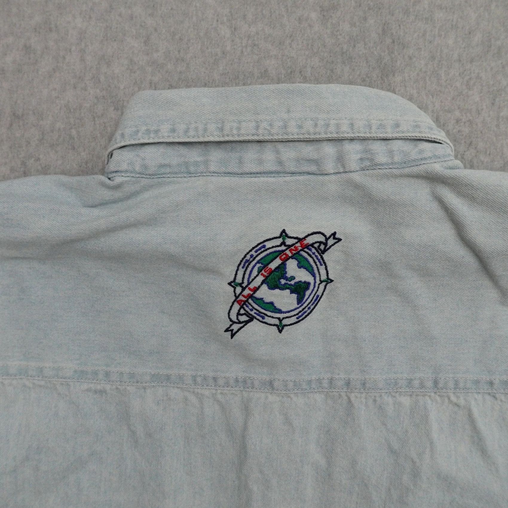 Hard Rock Cafe Vintage Hard Rock Cafe Shirt Denims Long Sleeve Button-Up Small Adult Blue 90s Mens Slim Regular XS-27 23X27 Size US S / EU 44-46 / 1 - 5 Thumbnail