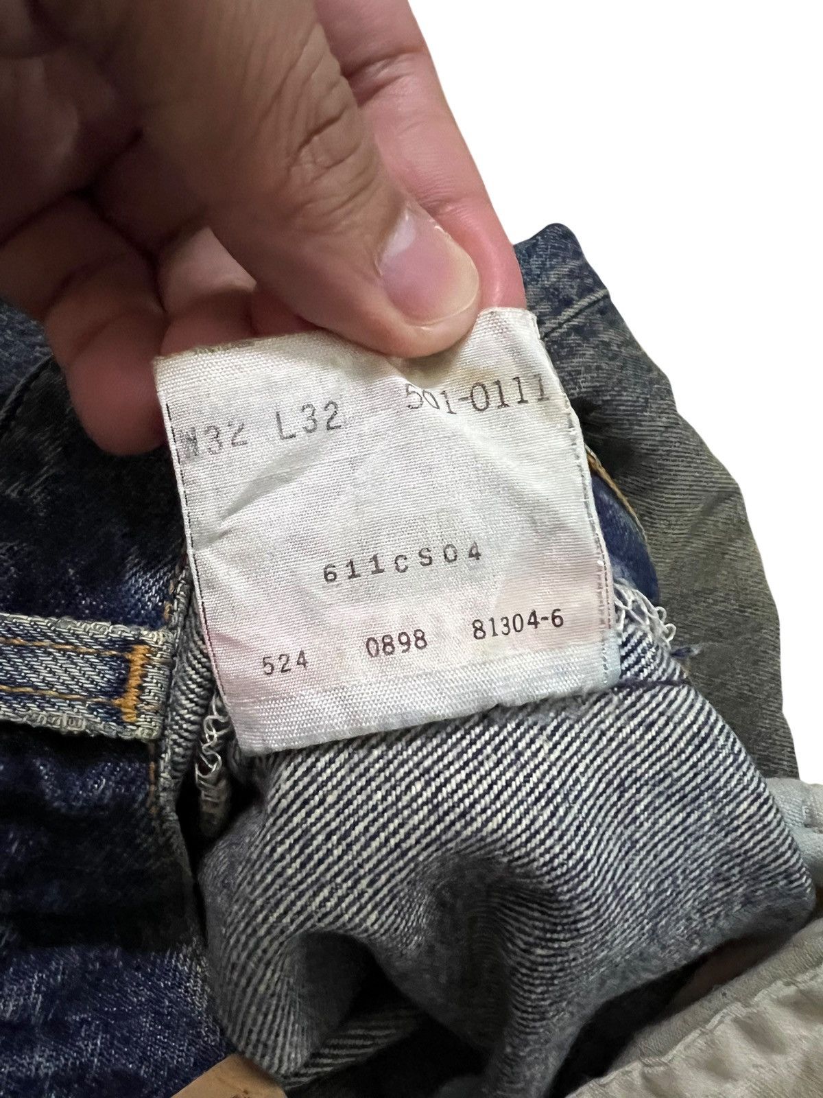 Levi's Vintage 90’s Levi’s 501 Distress Ripped Jean#kurt corbain Size US 30 / EU 46 - 23 Thumbnail