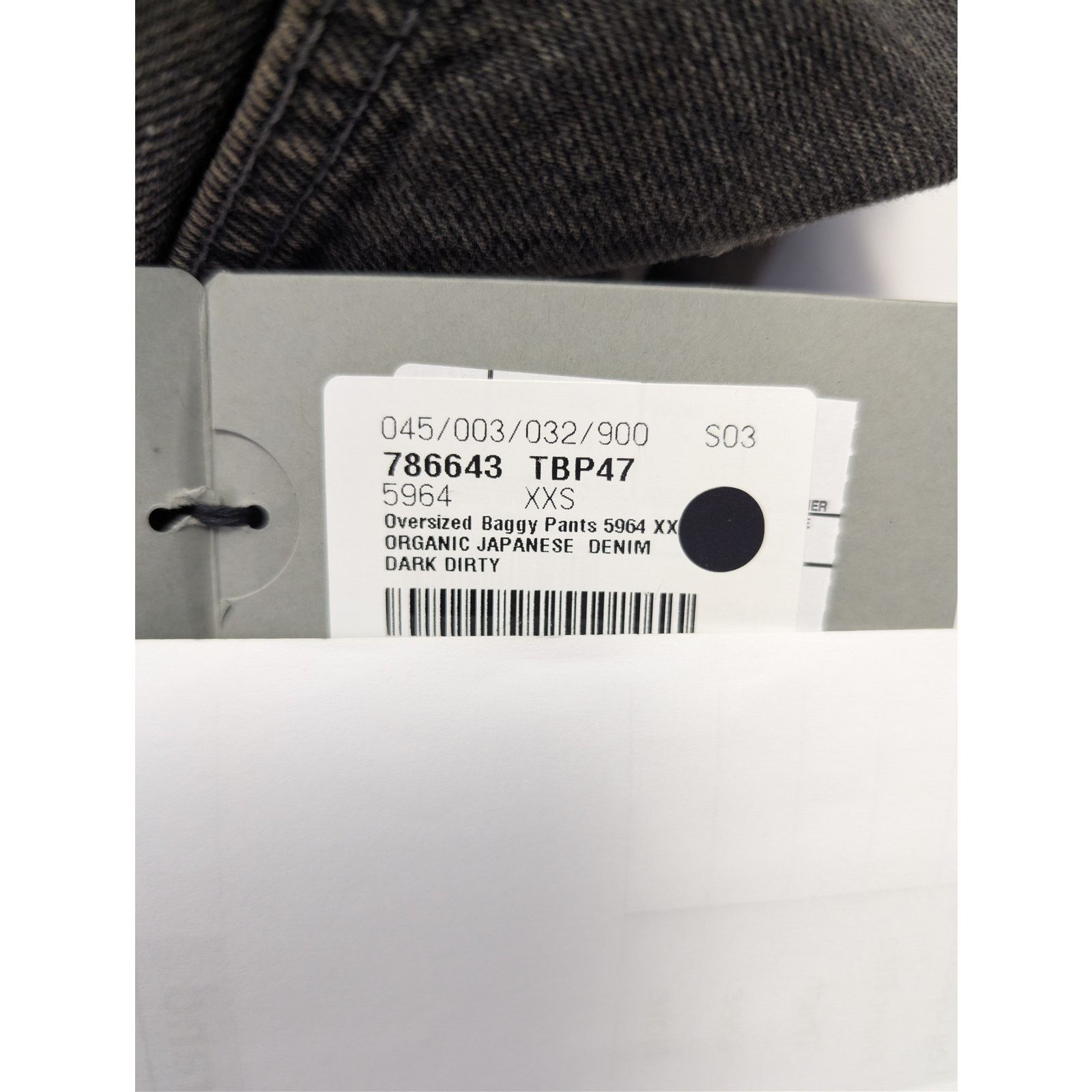 Balenciaga o1rshd1 34-36 Organic Japanese Oversized Denim Baggy Pants Size US 26 / EU 42 - 22 Thumbnail