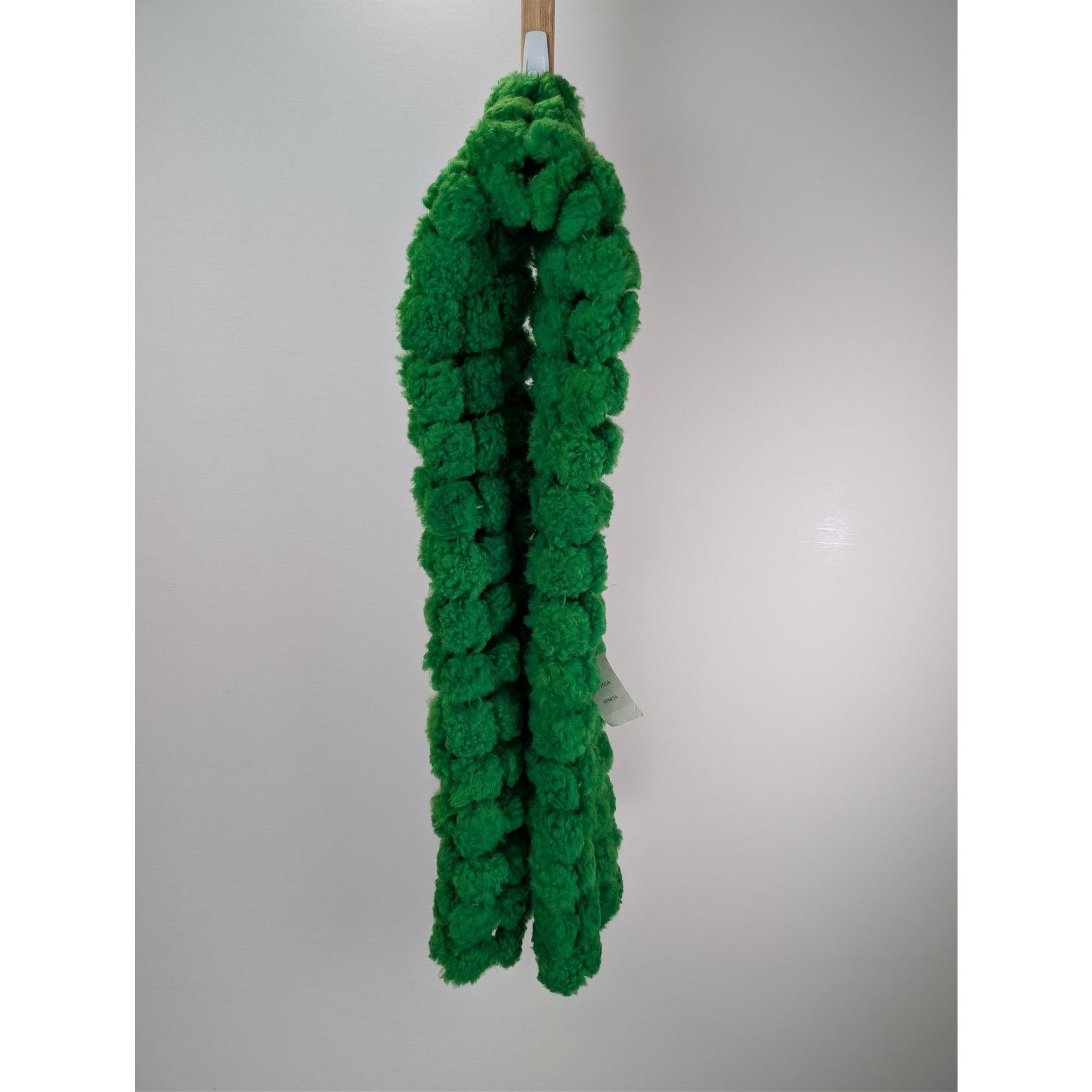 Bottega Veneta o1rshd1 Size: OS / Teddy Shearling Scarf Pompom in Green Size ONE SIZE - 2 Thumbnail