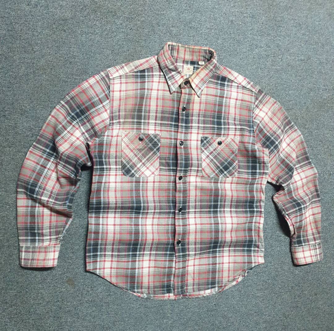Sugar Cane 💥Sugarcane checkered Japanese brand chambray shirt Size US L / EU 52-54 / 3 - 10 Thumbnail