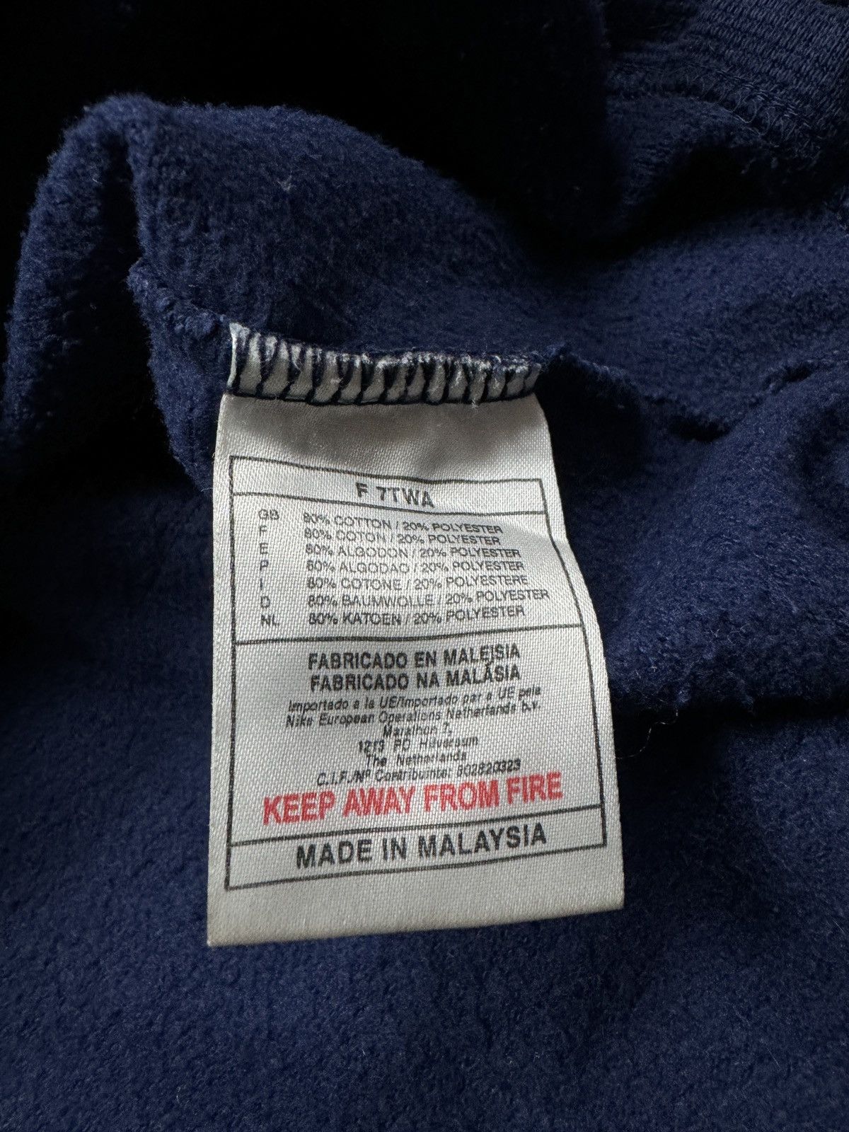 Nike Nike vintage hoodie 80s 90s navy swoosh logo acg Size US XXL / EU 58 / 5 - 8 Thumbnail