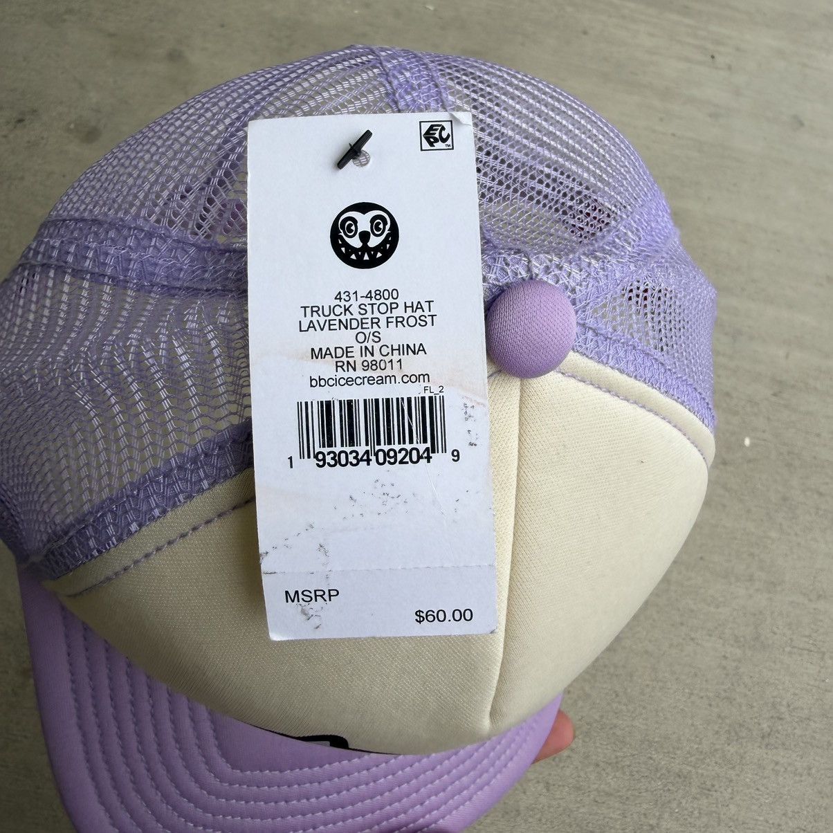 Icecream ICE CREAM TRUCK STOP HAT (PURPLE / LAVENDER FROST) Size ONE SIZE - 9 Thumbnail