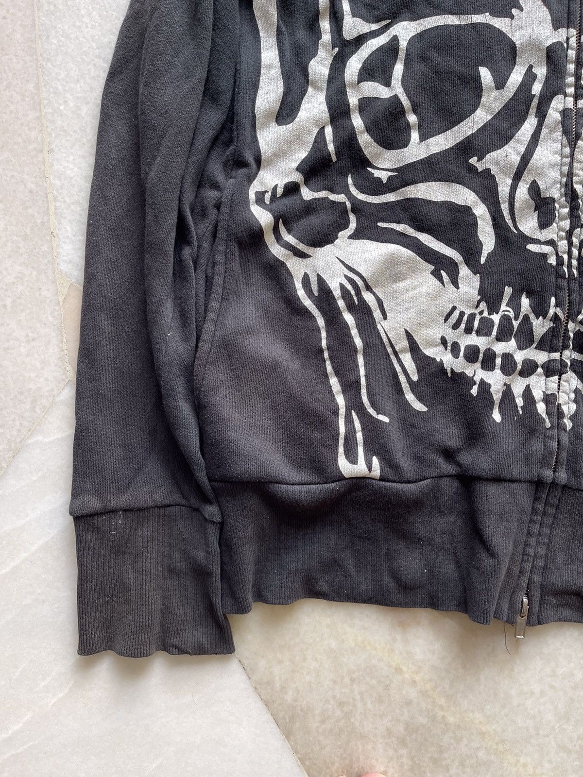 If Six Was Nine 2000s Glad News Big Skull Head Print Hoodie A4 Size US L / EU 52-54 / 3 - 7 Thumbnail