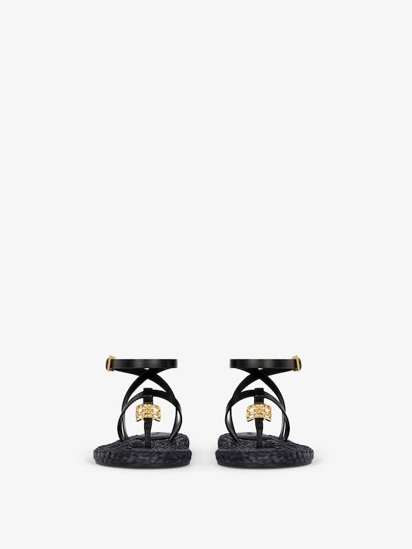 Givenchy o1w1db10126 Sandals in Black Size US 7 / IT 37 - 2 Thumbnail