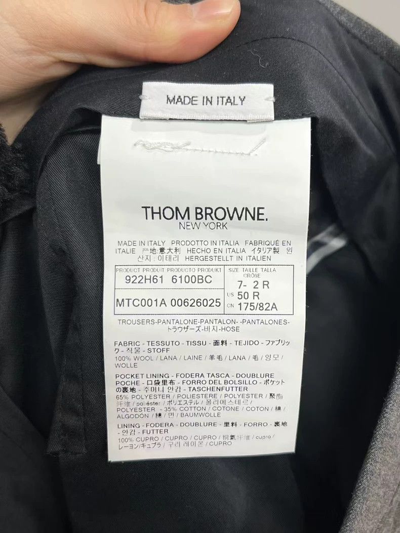 Thom Browne Thom Browne Size 2 Gray wool suit pants 2503-Nextarrow Size US 30 / EU 46 - 4 Thumbnail
