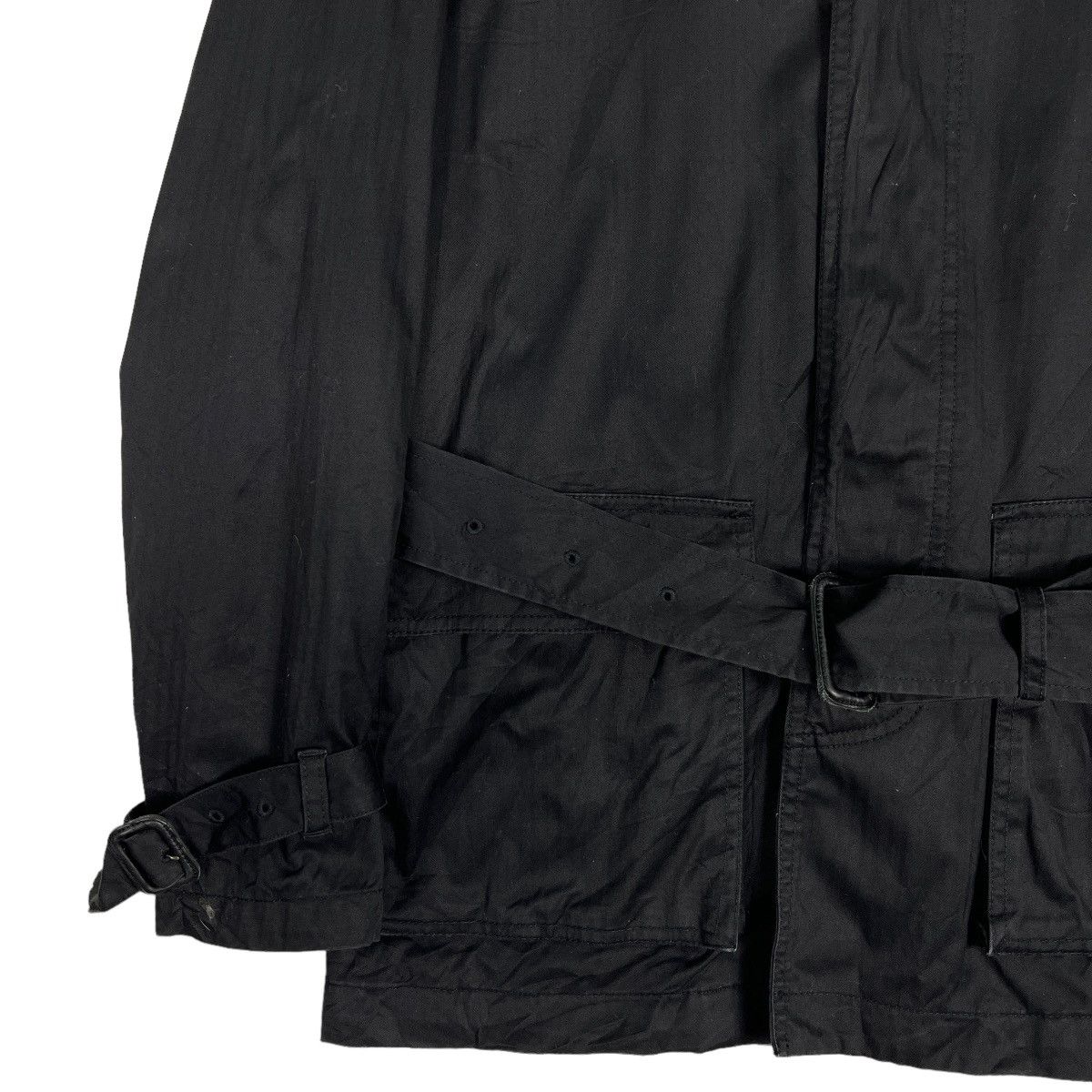 R.Newbold 🔥 BLACK R.NEWBOLD BELTED TRENCH COAT JACKET Size US M / EU 48-50 / 2 - 4 Thumbnail