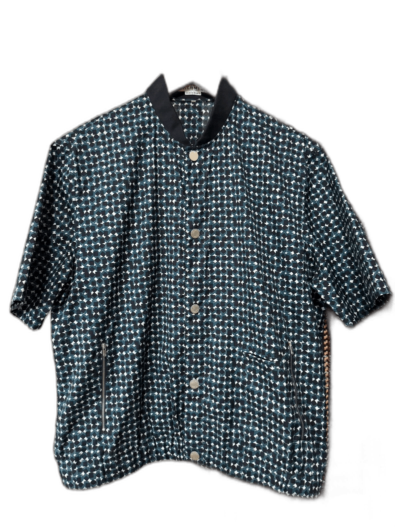 Hermes Hermes Short Sleeve Jacket Shirt Size US L / EU 52-54 / 3 - 1 Thumbnail