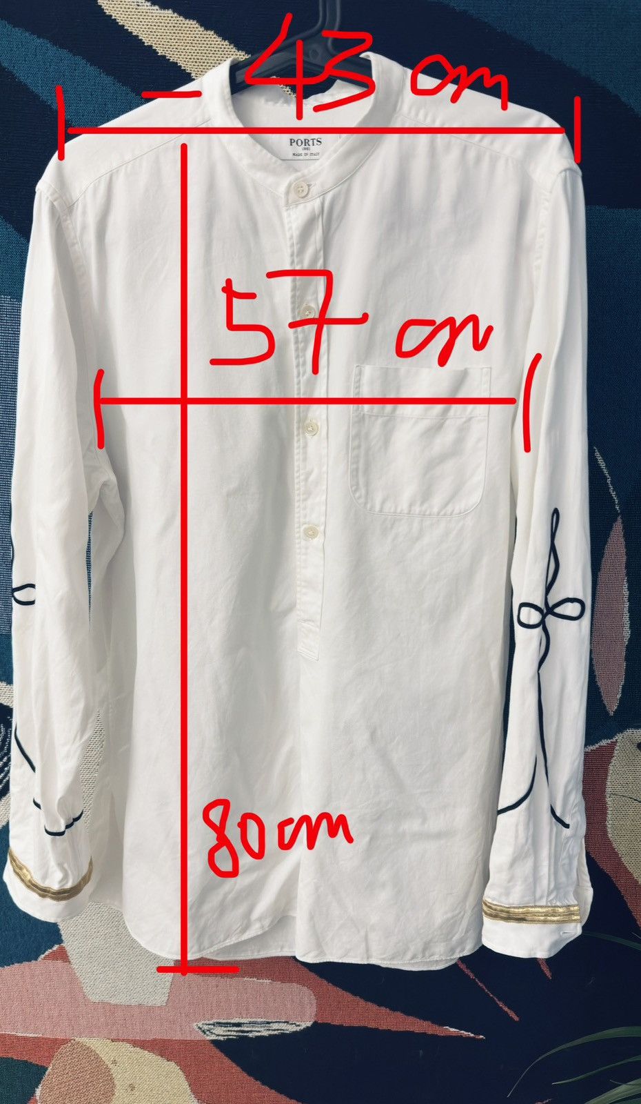 Ports 1961 Ports 1961 Mens Runway embroideried shirt Size US M / EU 48-50 / 2 - 7 Thumbnail