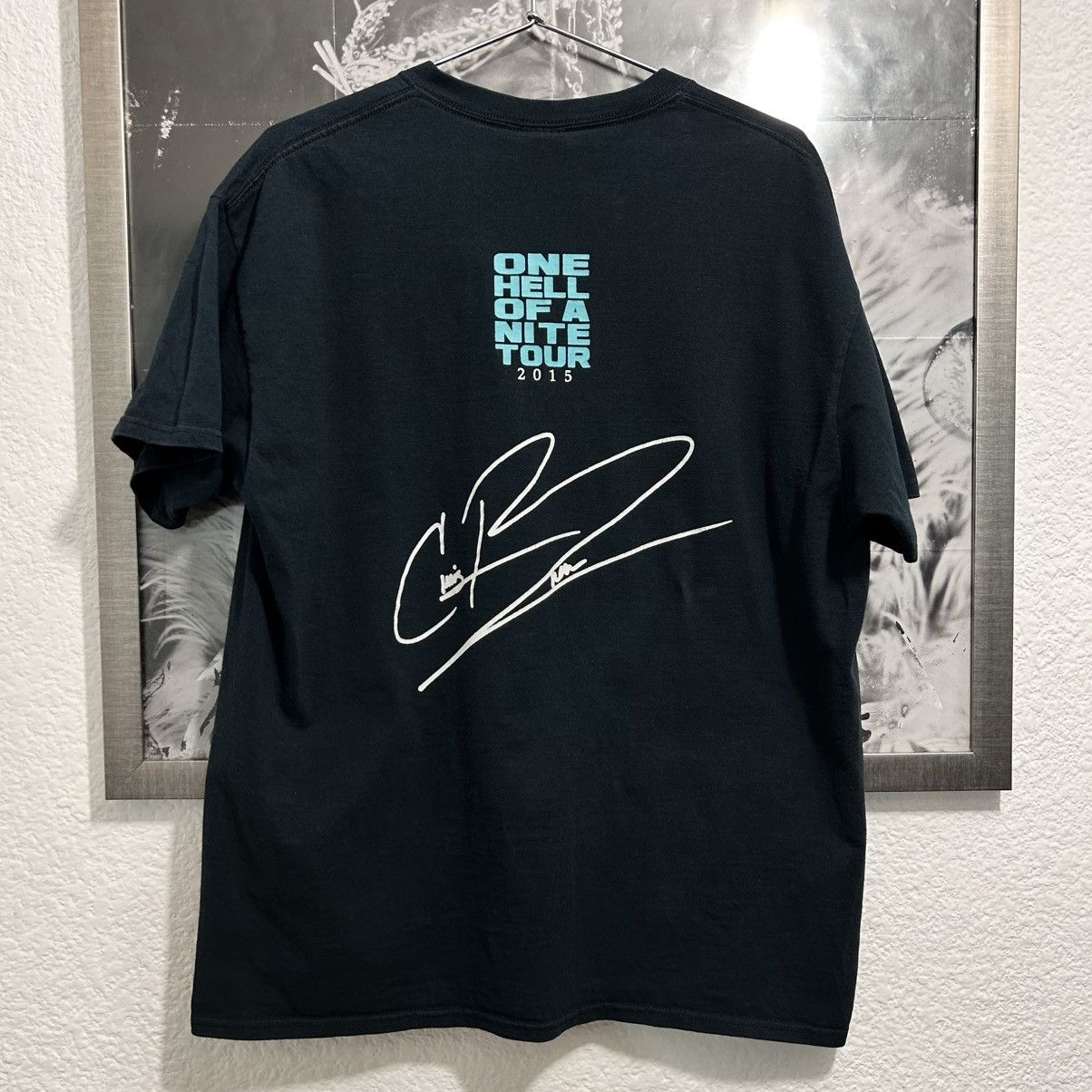 Rap Tees × Vintage CHRIS BROWN ONE HELL OF A NITE TOUR 2015 Size US L / EU 52-54 / 3 - 2 Thumbnail