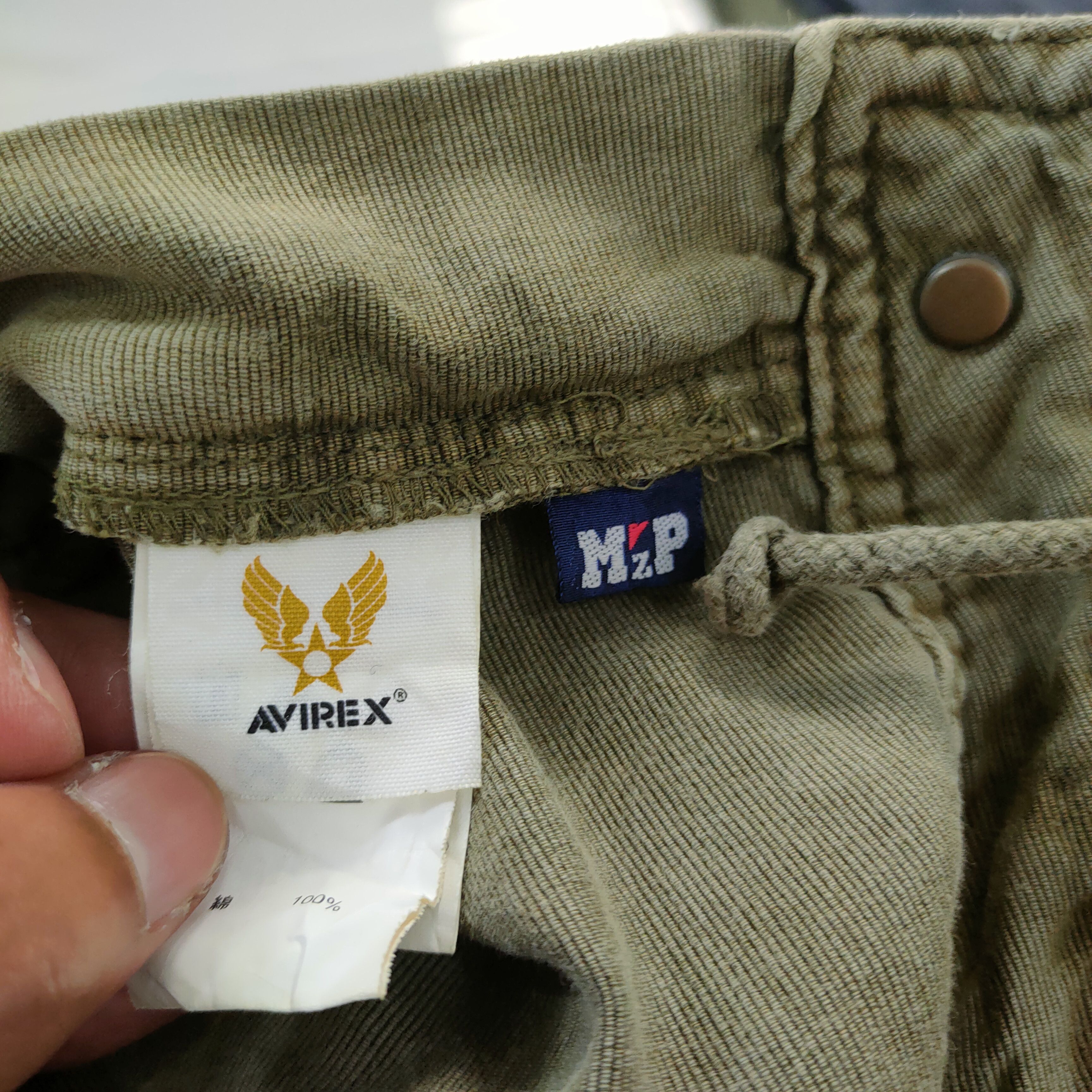 Avirex AVIREX GREEN MULTIPOCKET CARGO PANTS Size US 32 / EU 48 - 14 Thumbnail