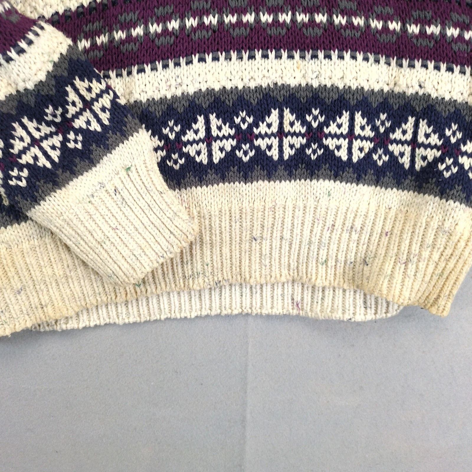 Vintage Nowell's Pullover Knit Fair Isle Sweater Men's M Cotton USA Size US M / EU 48-50 / 2 - 9 Thumbnail