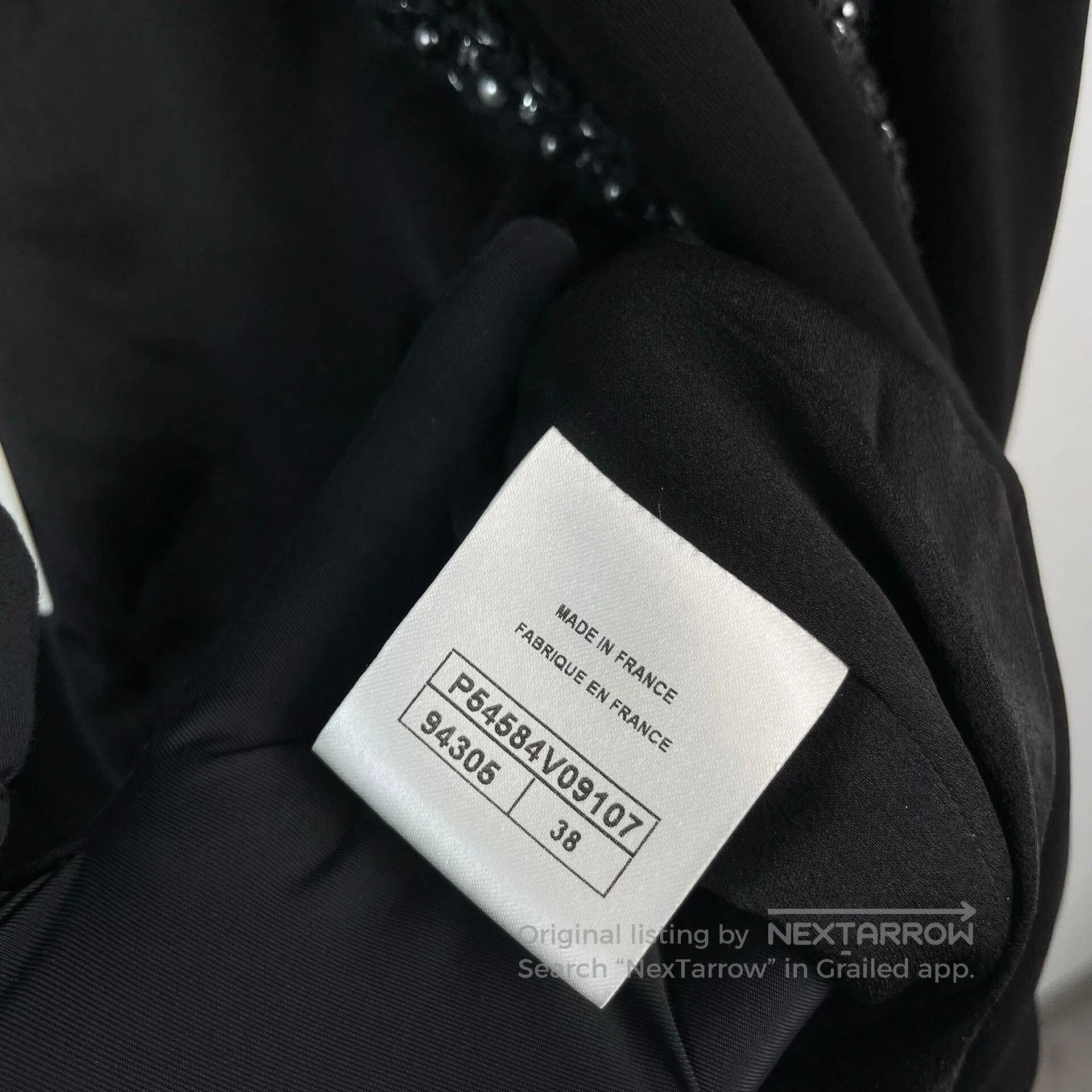 Chanel Chanel Black Silver Trim Silk Shirt Coat. Size S / US 4 / IT 40 - 7 Thumbnail