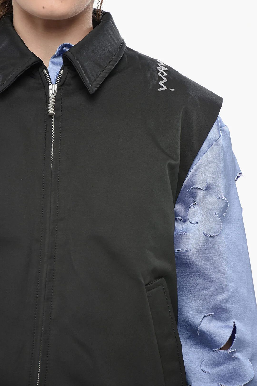 Marni og1mm0326 Waterproof Sleeveless Jacket in Black Size S / US 4 / IT 40 - 3 Thumbnail