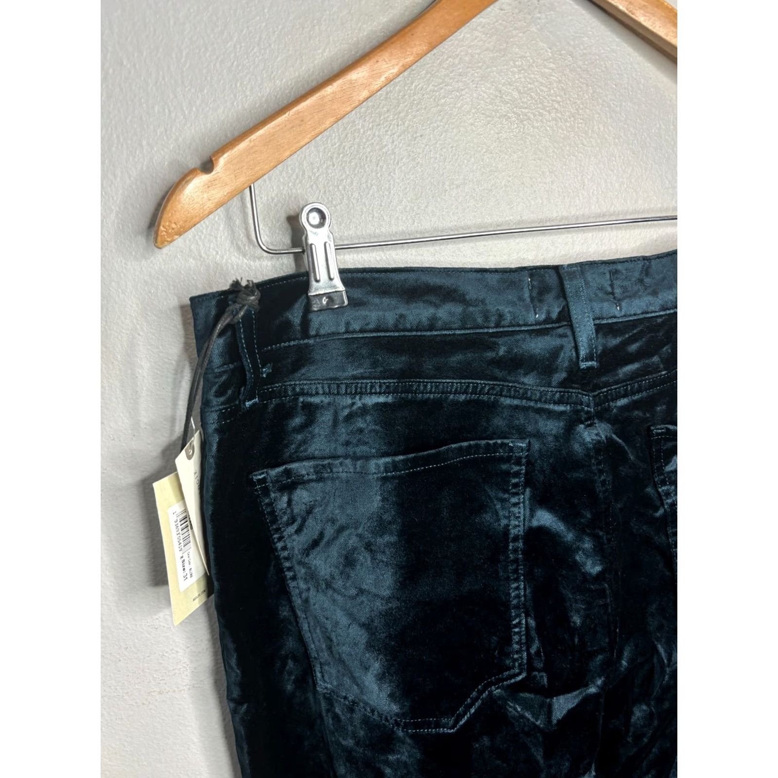 Agolde AGOLDE Nico High Rise Boot Cut Pants Velvet Beetle Blue Women's 31 Boot Cut Velvet Blue 31 Womens 90s? Size 24" / US 00 / IT 34 - 6 Thumbnail