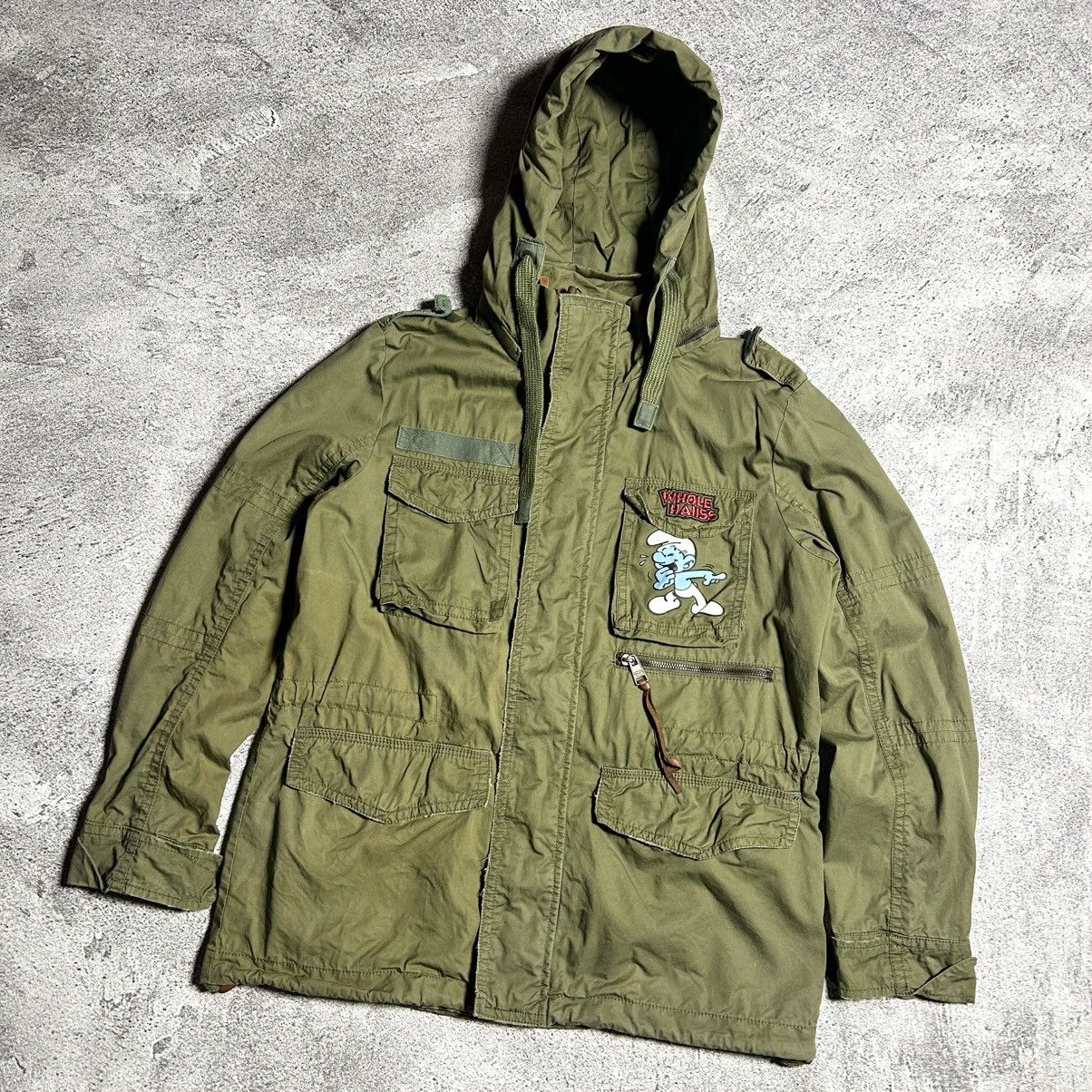 Cartoon Network Vintage M65 Jacket Whole Hauss THE SMURFS Size US L / EU 52-54 / 3 - 3 Thumbnail
