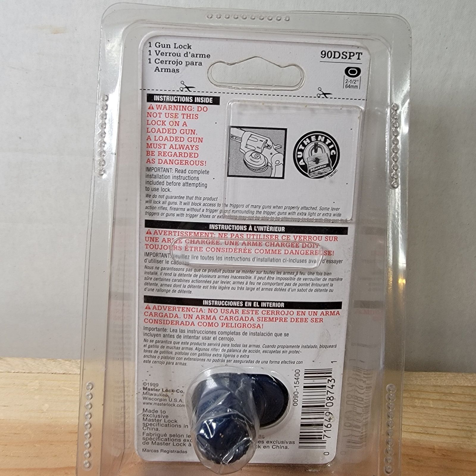 Other Master Lock G*n Trigger Lock 90DSPT - NEW / SEALED Size ONE SIZE - 5 Thumbnail