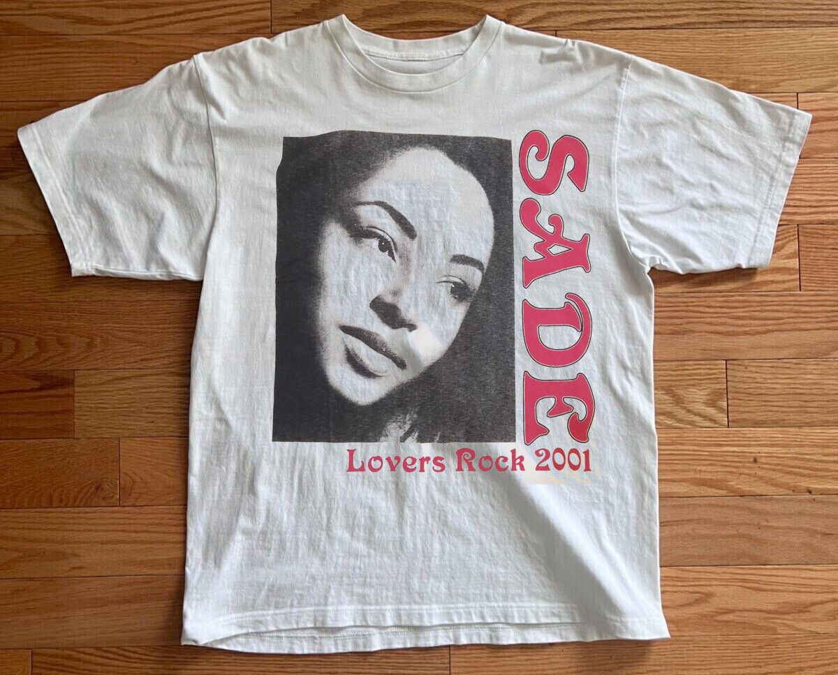 Sade \"Lovers Rock 2001\" Tシャツ Lサイズ 新品 2001年 当時物 SADE lovers rock tour 2001 ビンテージ
