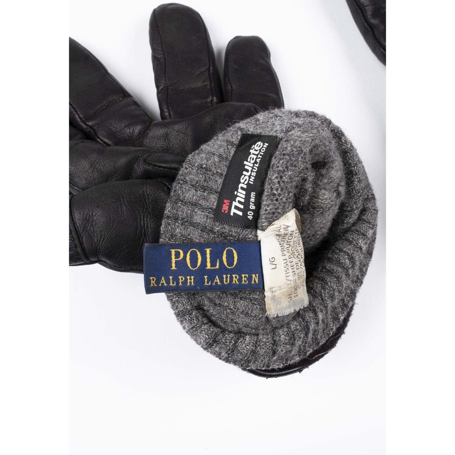 Ralph Lauren Ralph Lauren Men Leather Gloves, Large Size ONE SIZE - 5 Thumbnail
