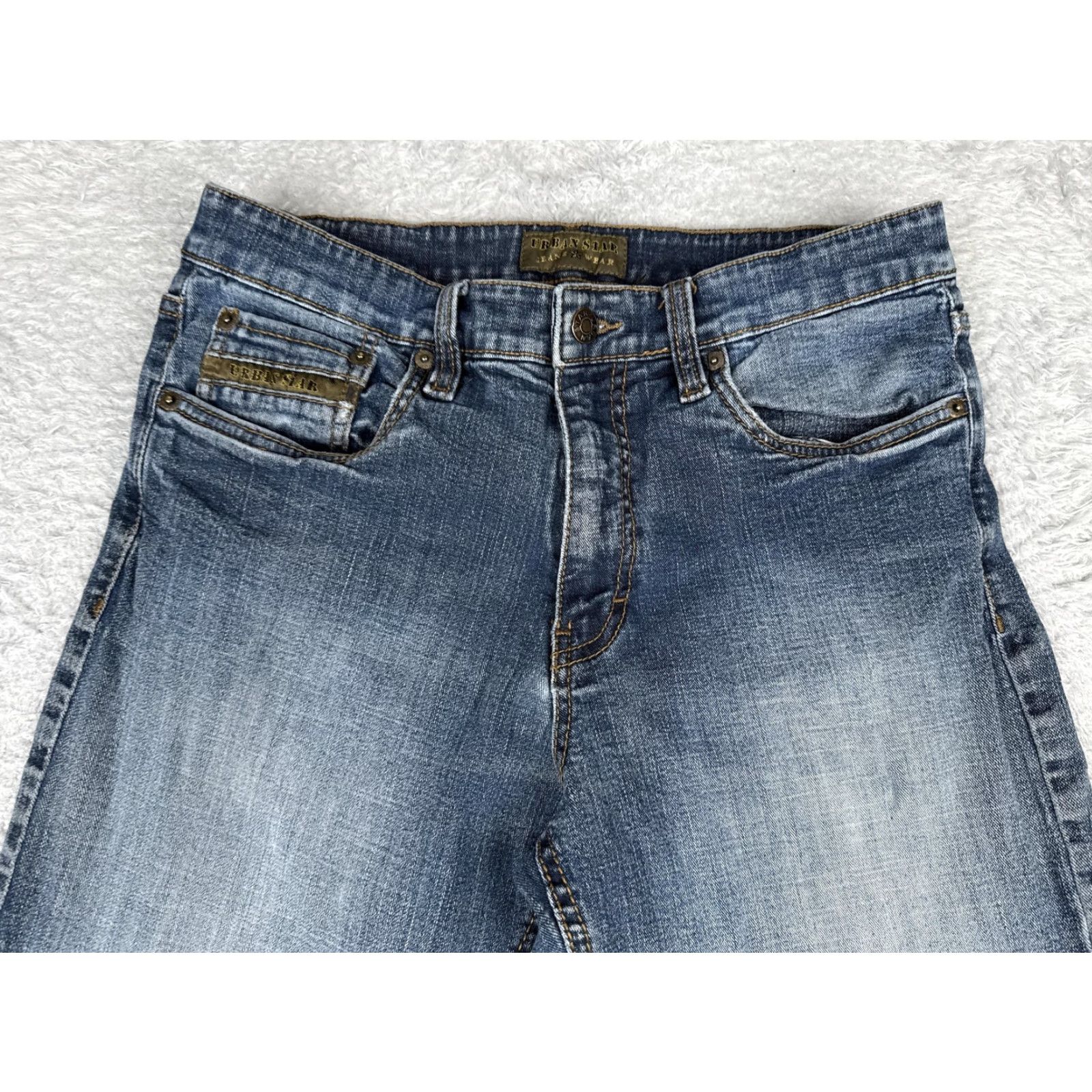 Vintage Urbanstar Jeans Womens 28 Blue Medium Wash Mid Rise Straight 28x28.5 5-Pocket Denim Size 28" / US 6 / IT 42 - 4 Thumbnail