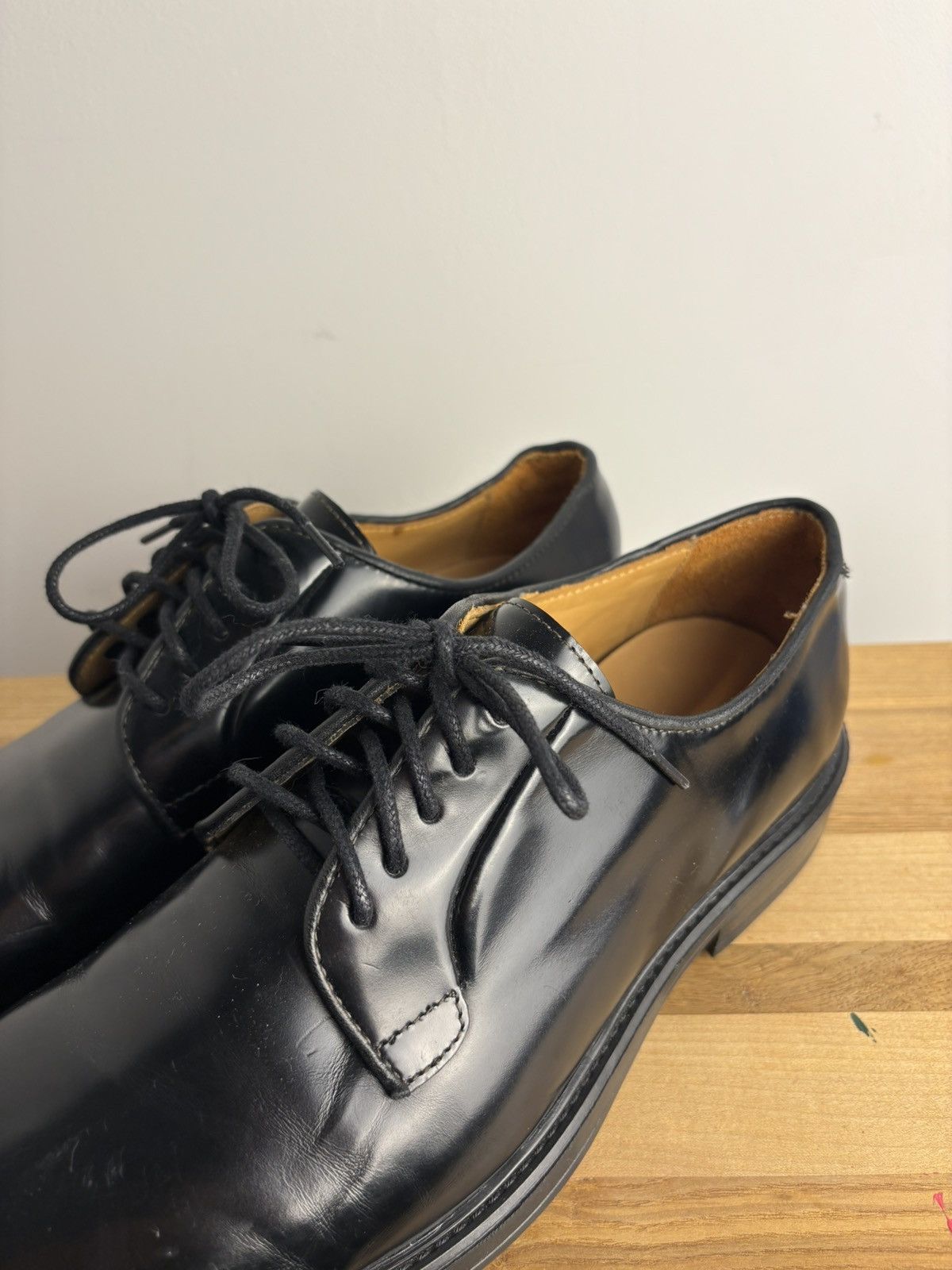Officine Generale RRP 745$ Officine Generale Kim Polished Leather Derby Shoes Size US 8 / EU 41 - 6 Thumbnail