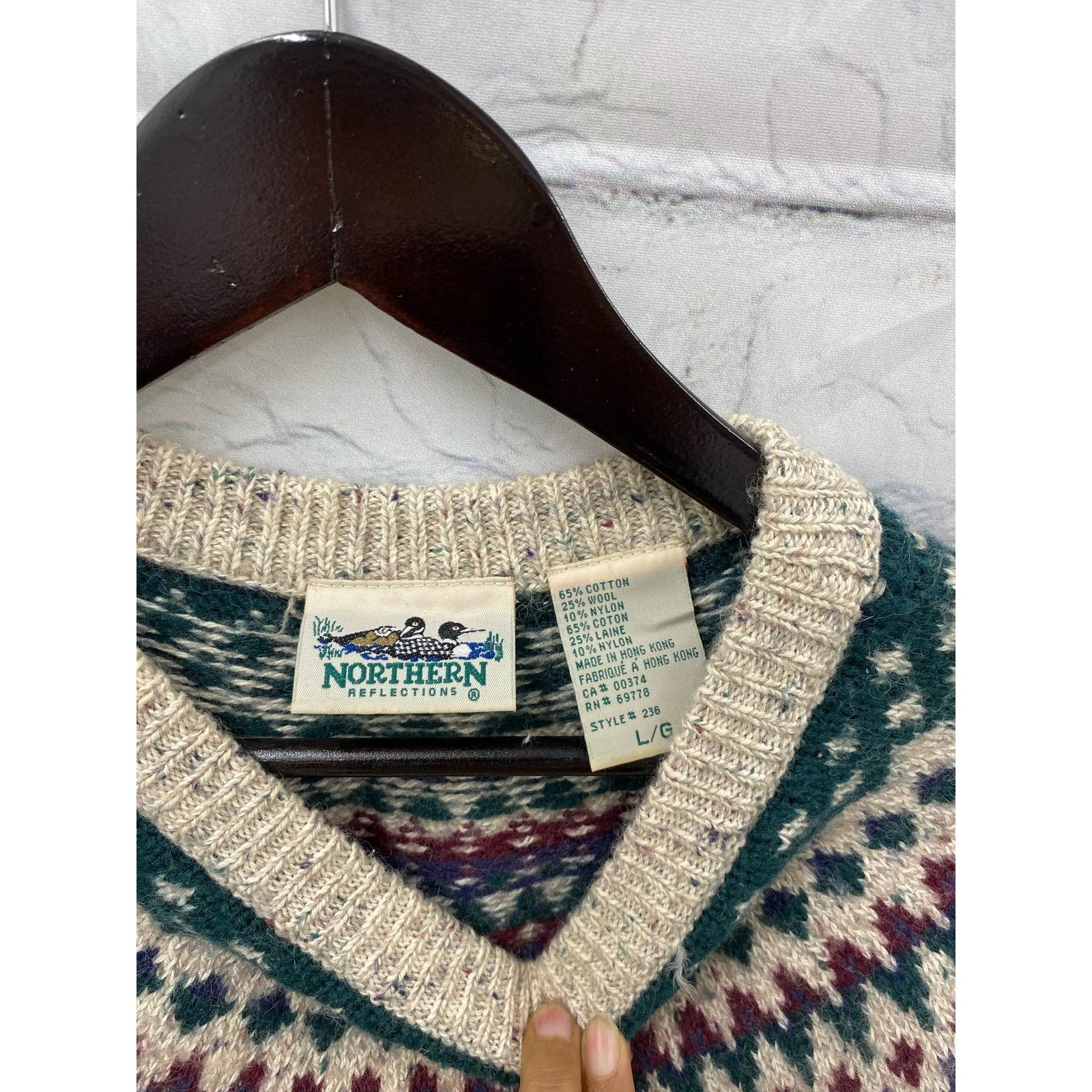 Northern Reflections Vintage Northern Reflection Fair Isle Sweater Large Size L / US 10 / IT 46 - 3 Thumbnail