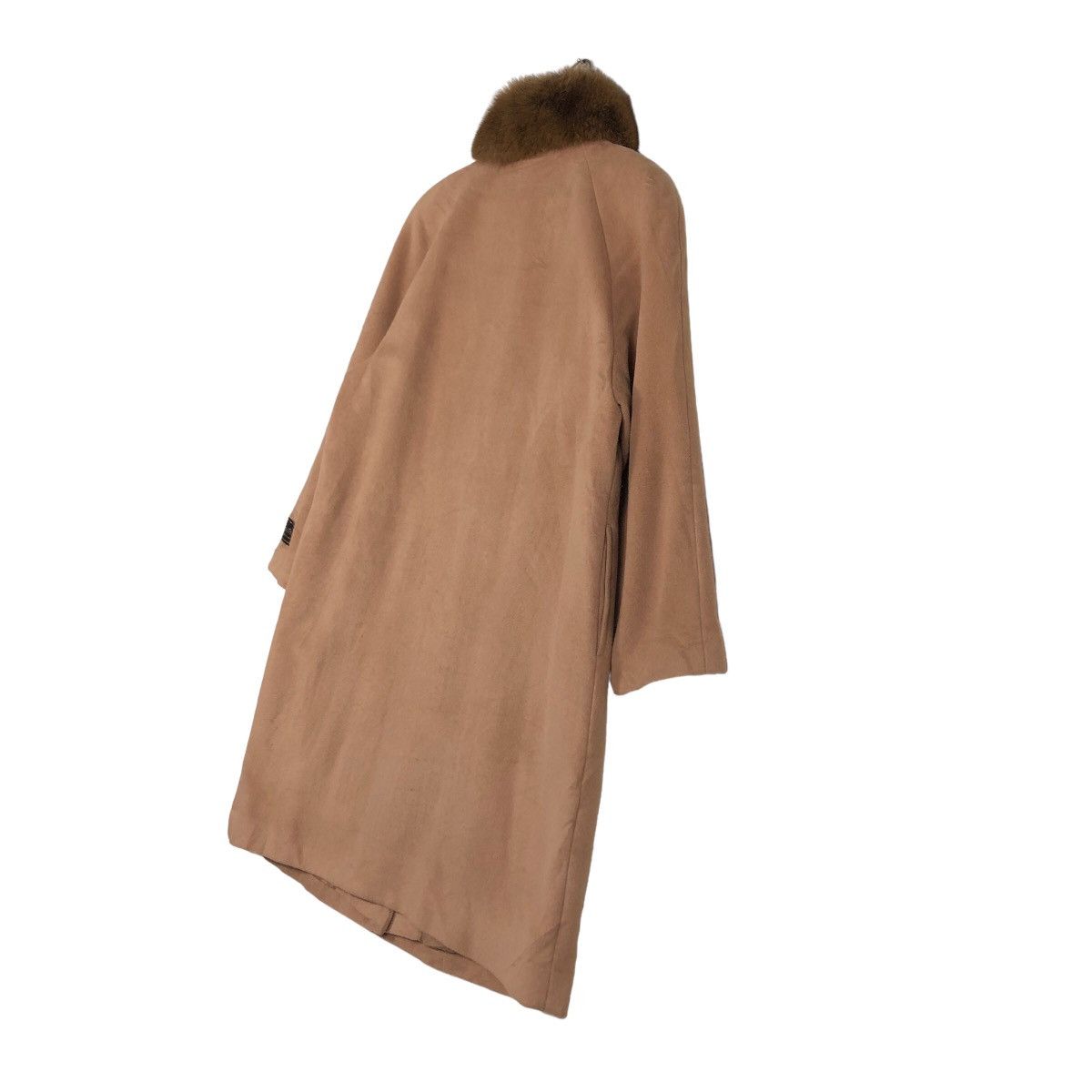 Japanese Brand 🔥Vintage Long Jacket Wool Cashmere Antraci Mink Fur Collar Size US M / EU 48-50 / 2 - 10 Thumbnail