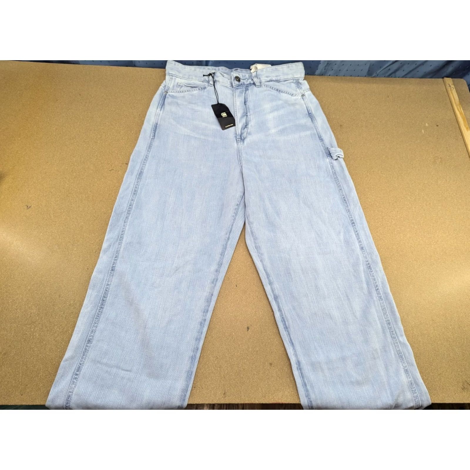 G-Star G-Star Womens Revynn Ultra High Blue Boyfriend Jeans High Waist W29 L28 Jeans Womens Blue 29 28 Size 29" - 2 Thumbnail