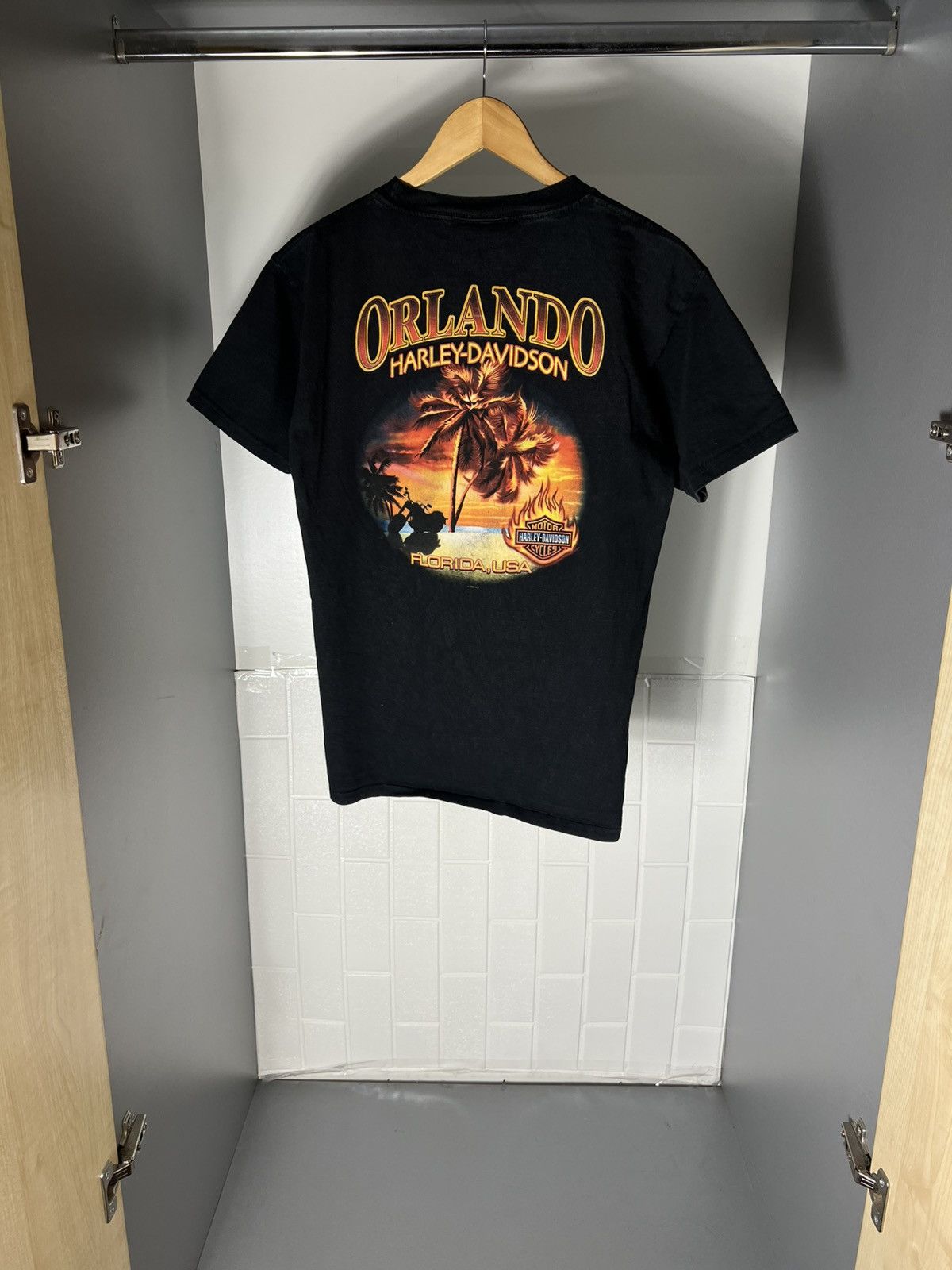 Harley Davidson VINTAGE HARLEY DAVIDSON ORLANDO MOTORCYCLE FLORIDA USA 90s Size US M / EU 48-50 / 2 - 16 Thumbnail
