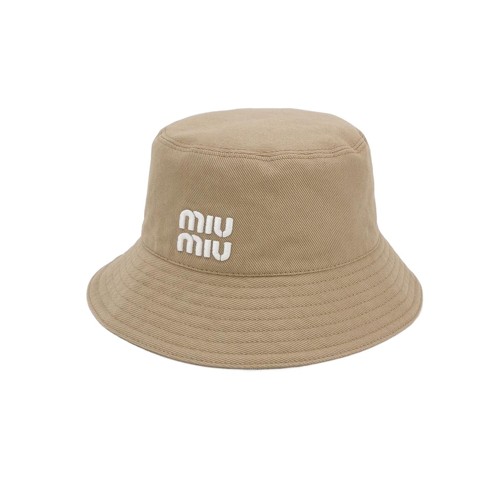 Miu Miu Miu Miu Embroidered Logo Bucket Hat Size L Size ONE SIZE - 1 Thumbnail
